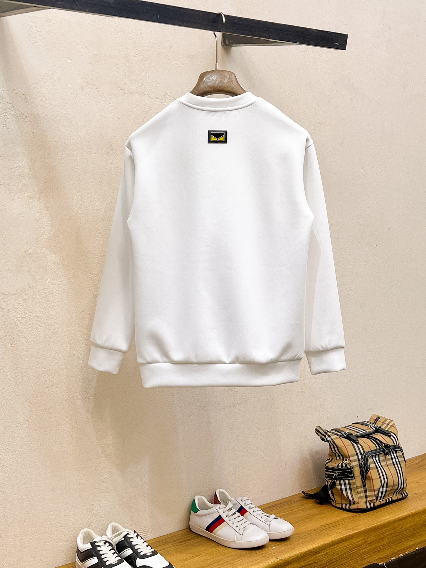 Fendi Male Hoodie Cotton Black Xs-s-m-l