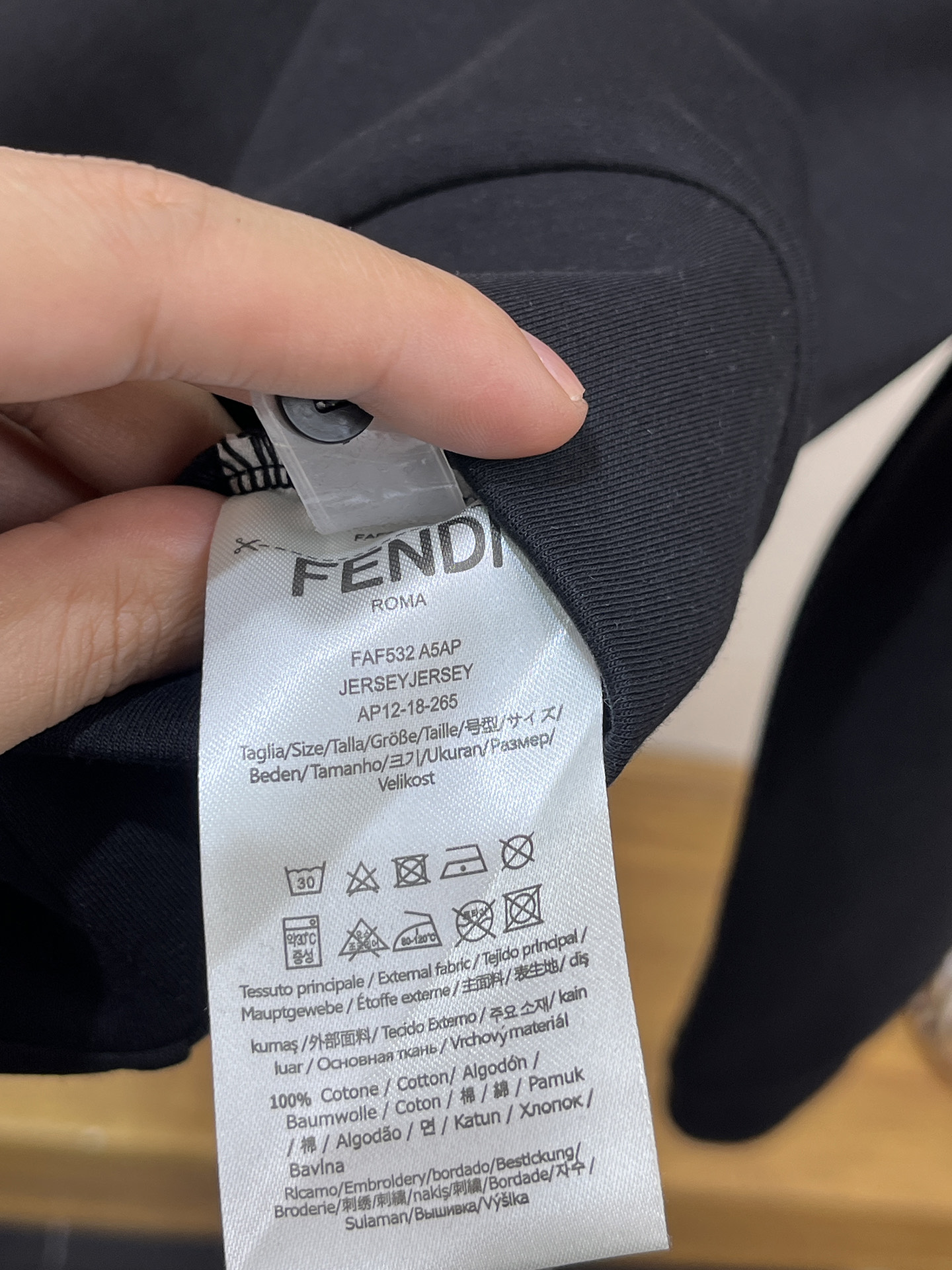 Fendi Male Hoodie Cotton Black Xs-s-m-l