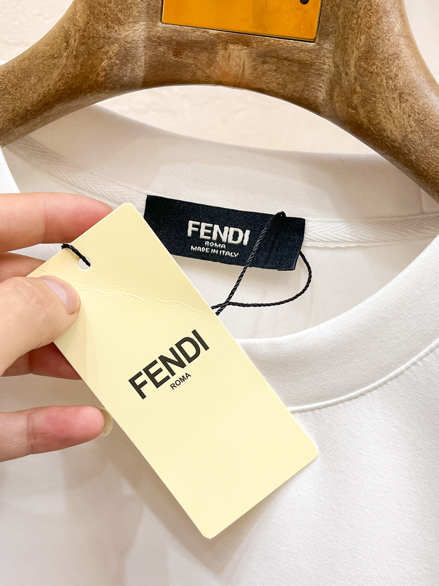 Fendi Male Hoodie Cotton Black Xs-s-m-l
