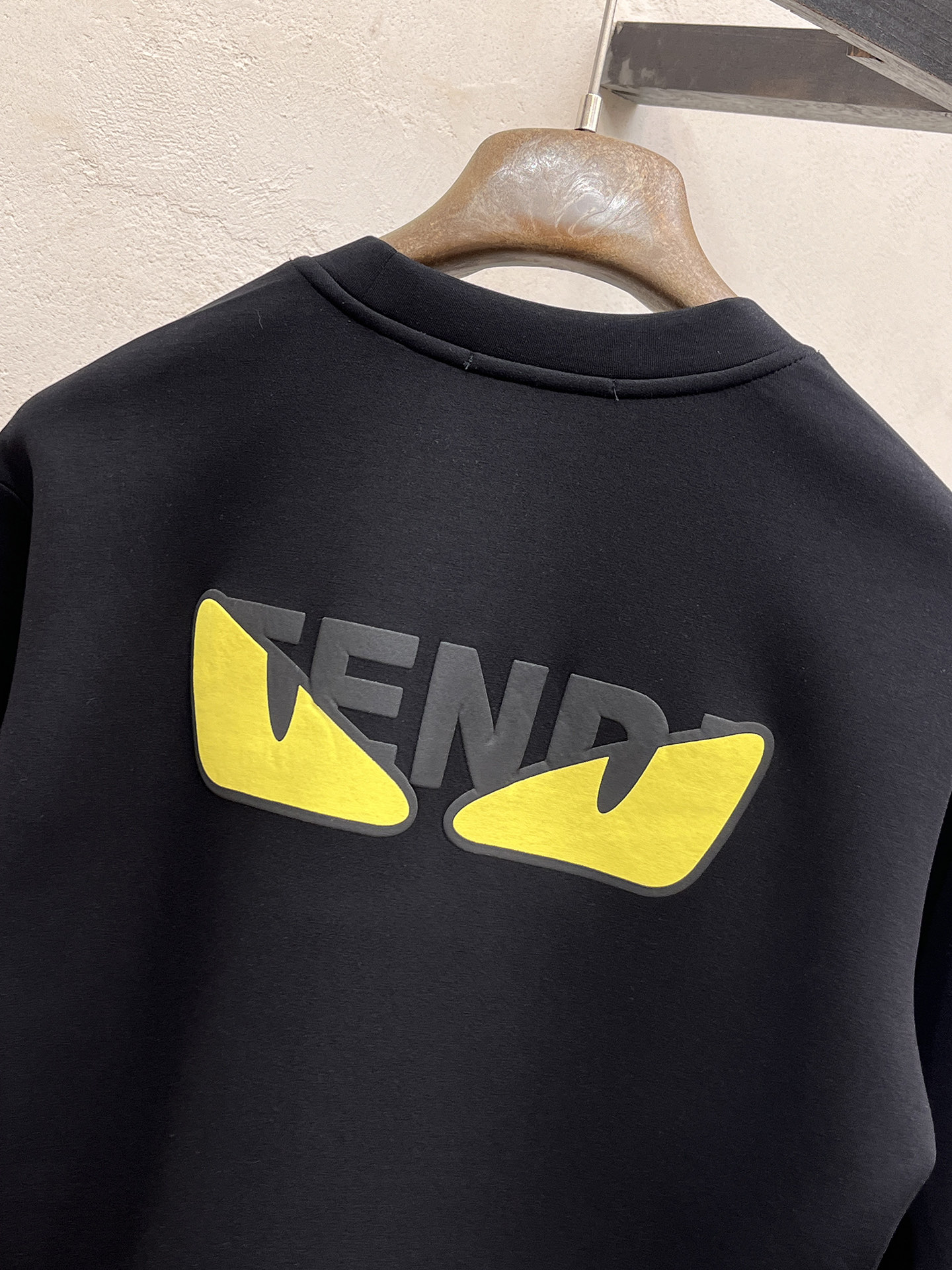 Fendi Male Hoodie Cotton Black Xs-s-m-l