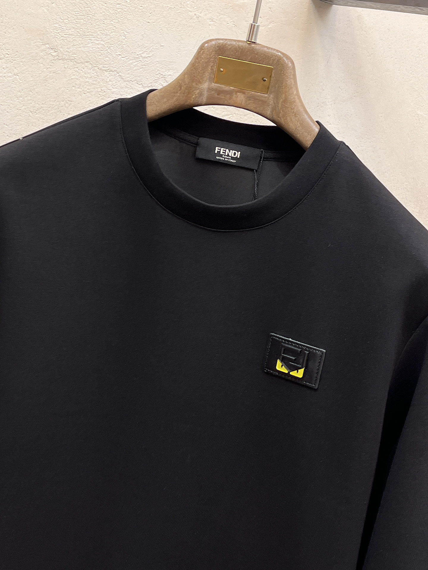 Fendi Male Hoodie Cotton Black Xs-s-m-l