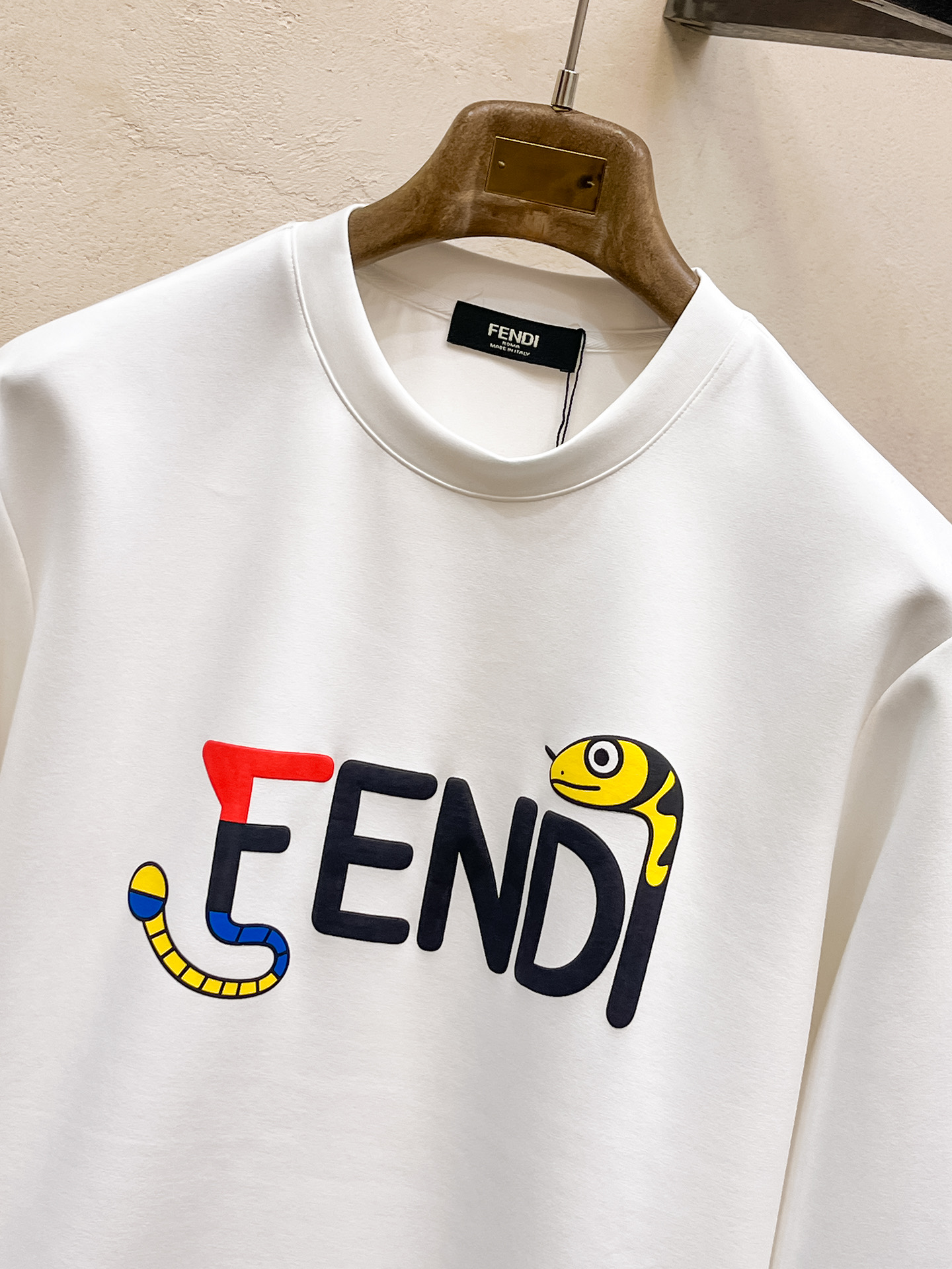Fendi Male Hoodie Cotton Black Xs-s-m-l