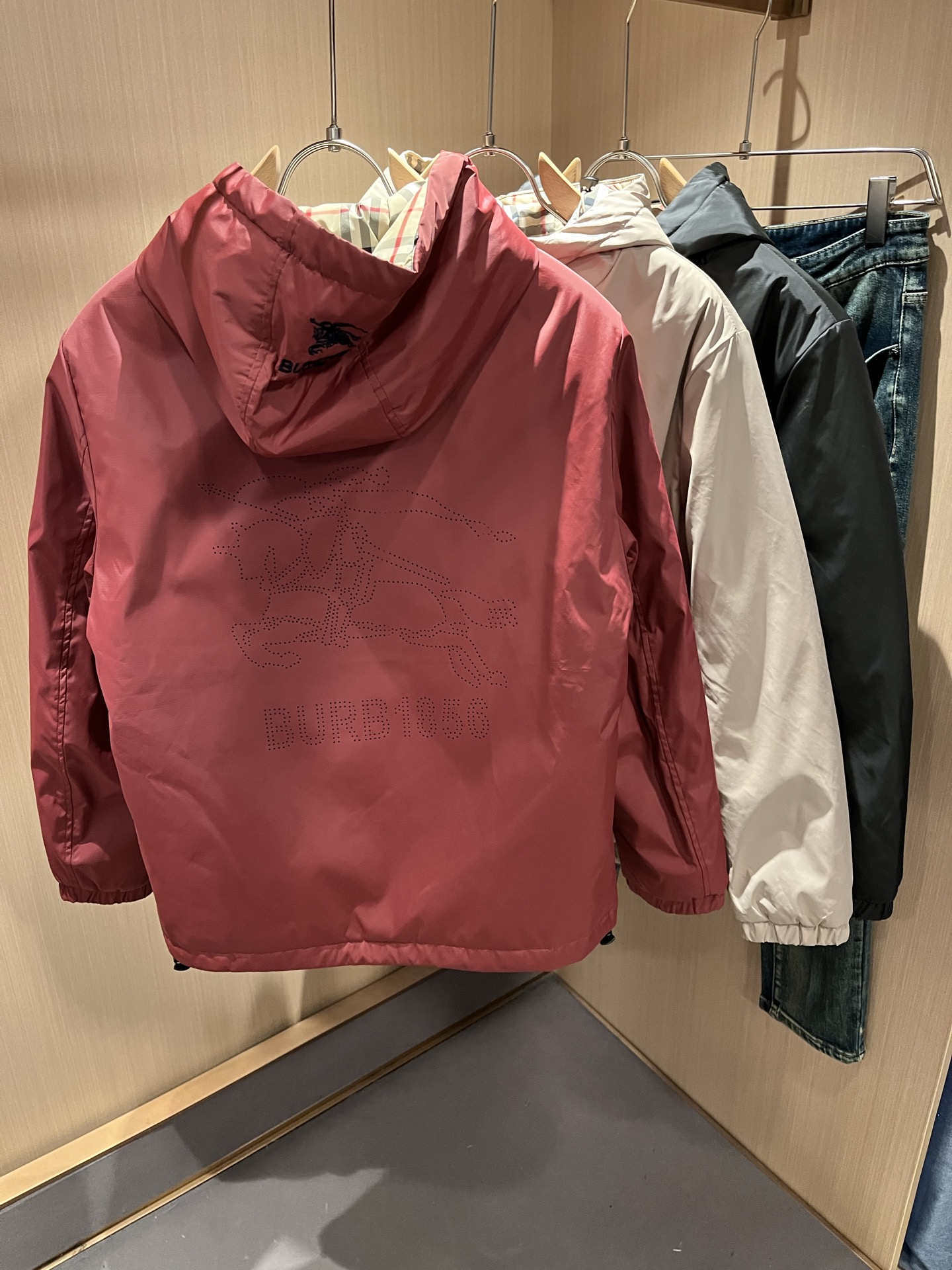 Burberry Jacket Cotton Plaid M-xl