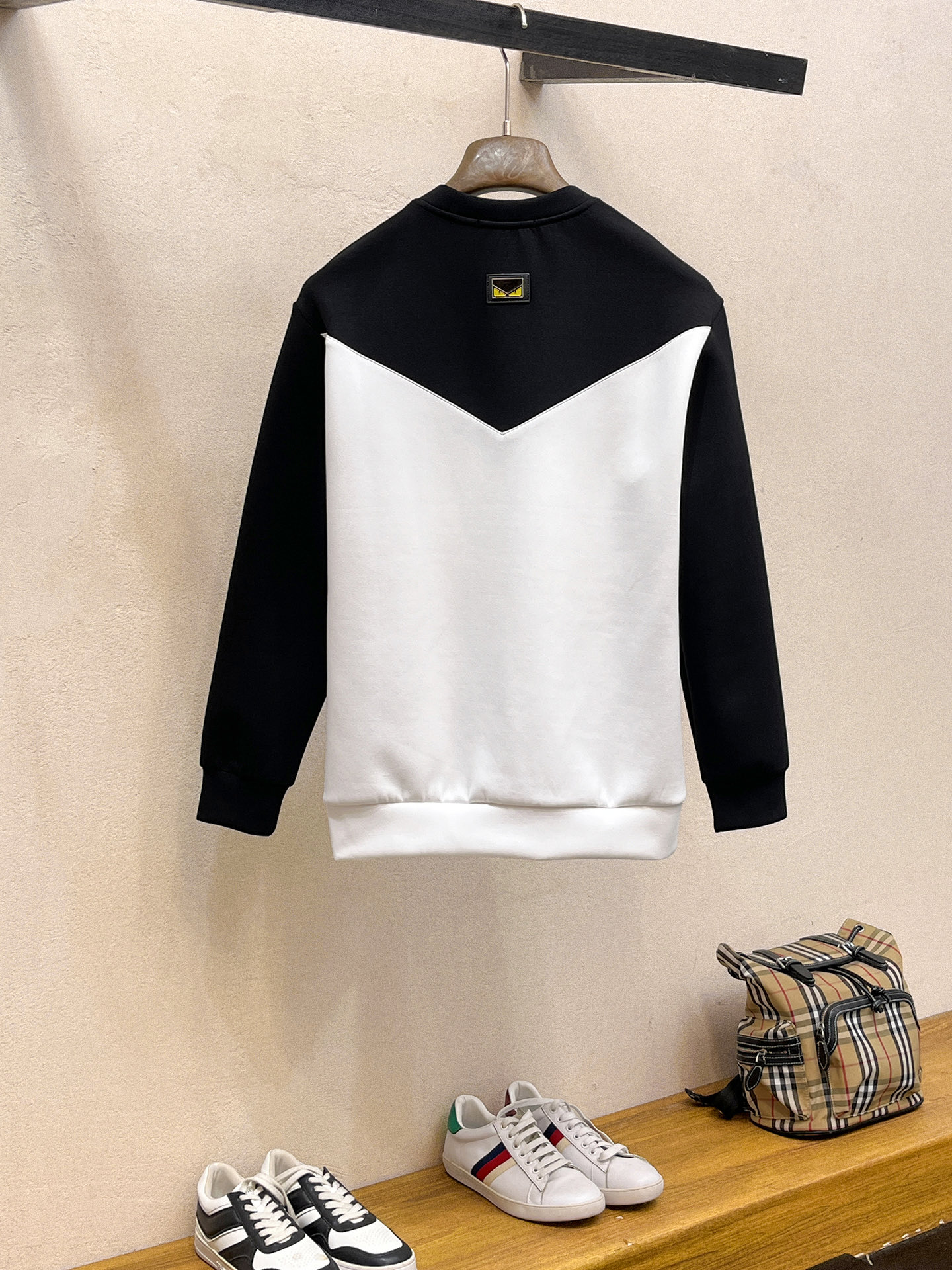 Fendi Male Hoodie Cotton Black Xs-s-m-l