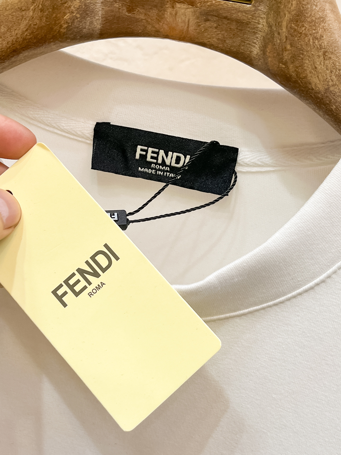 Fendi Male Hoodie Cotton Black Xs-s-m-l