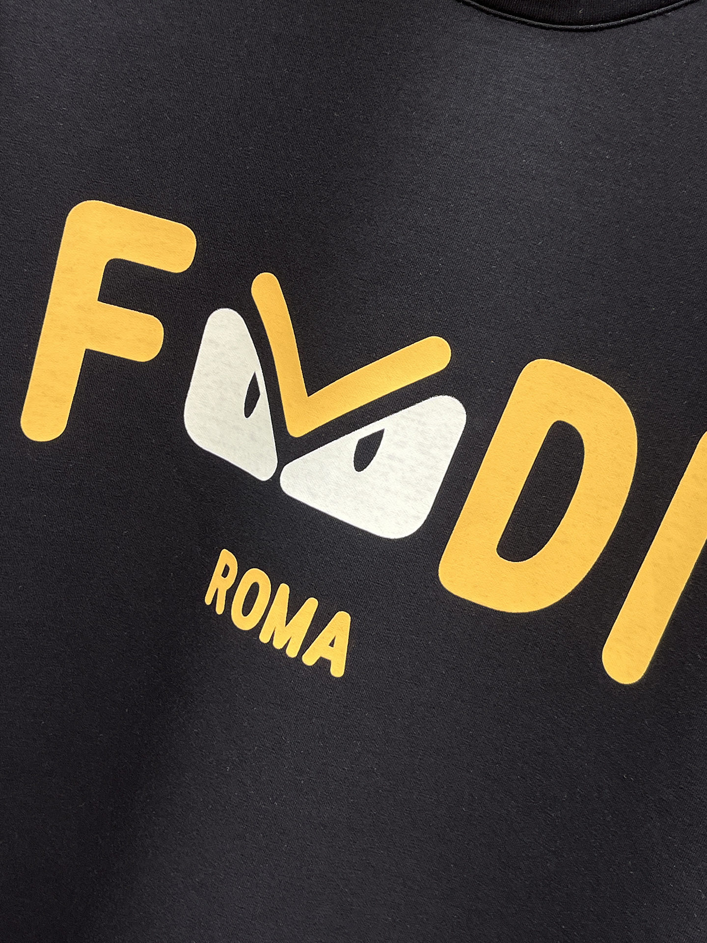 Fendi Male Hoodie Cotton Black Xs-s-m-l