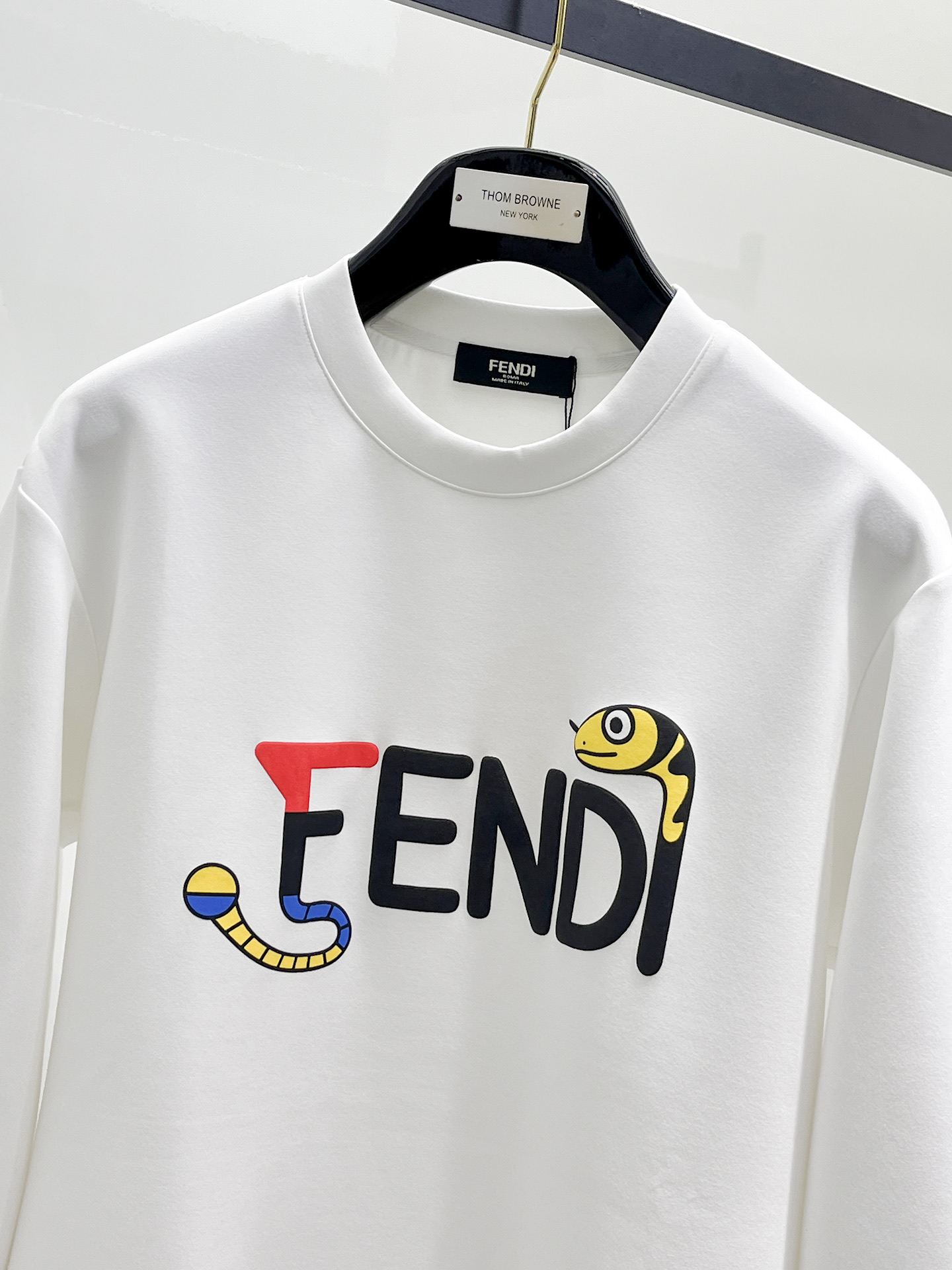 Fendi Male Hoodie Cotton Black Xs-s-m-l