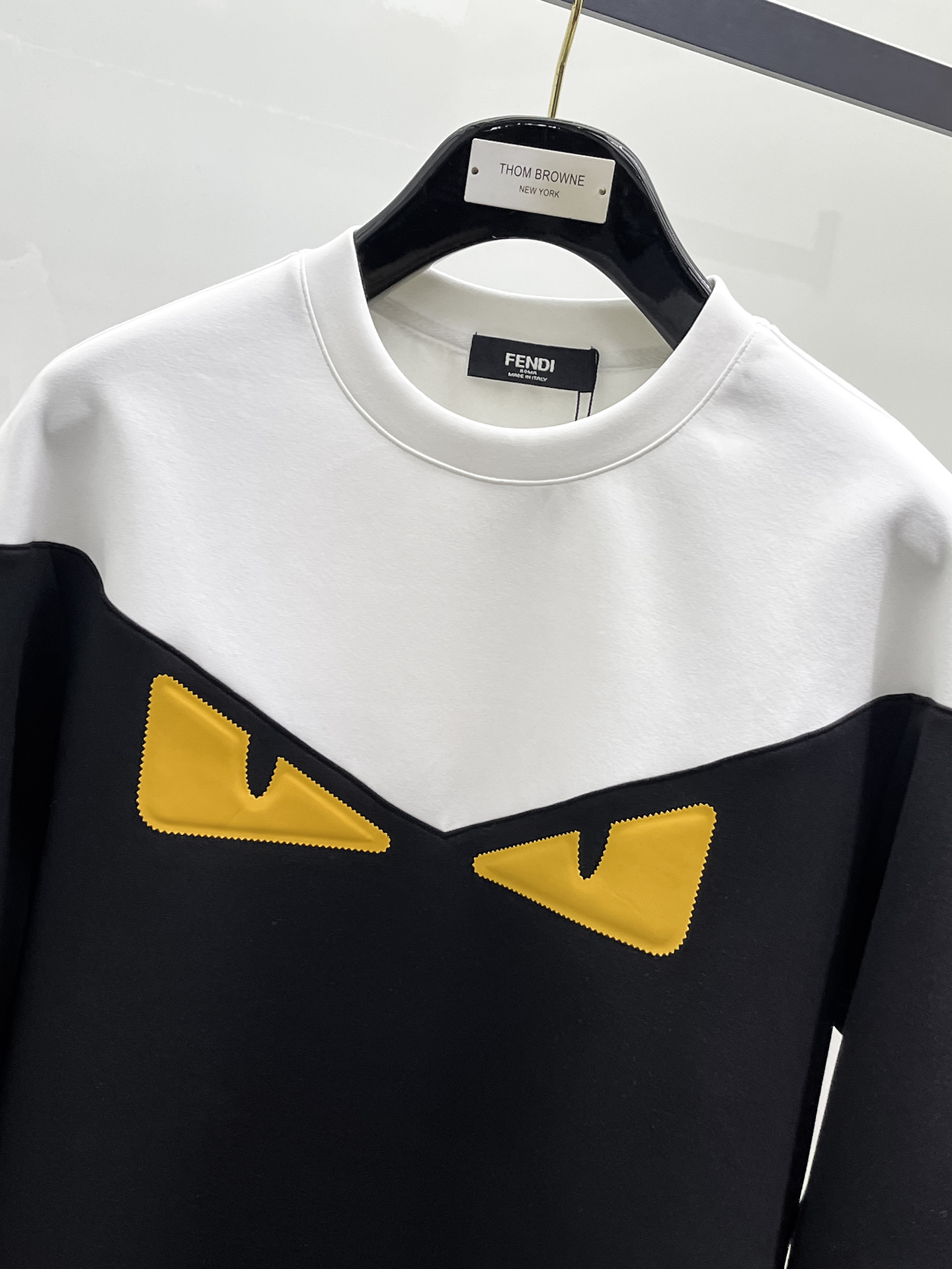 Fendi Male Hoodie Cotton Black Xs-s-m-l