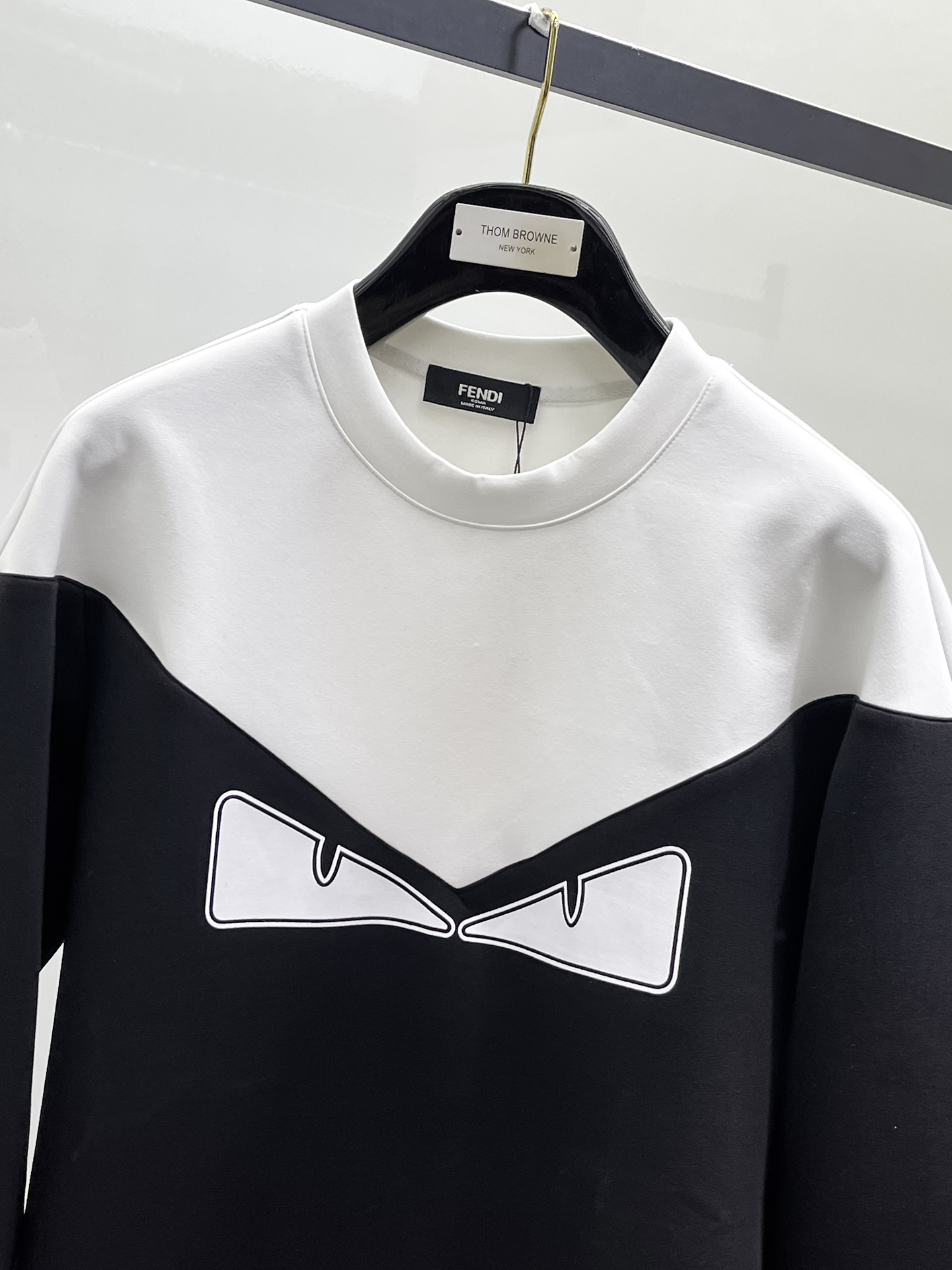 Fendi Male Hoodie Cotton Black Xs-s-m-l