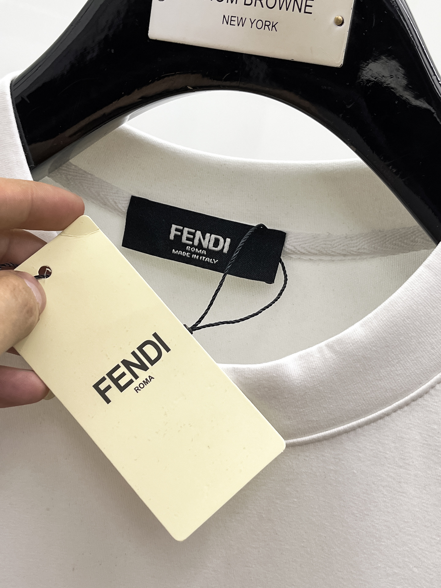 Fendi Male Hoodie Cotton Black Xs-s-m-l