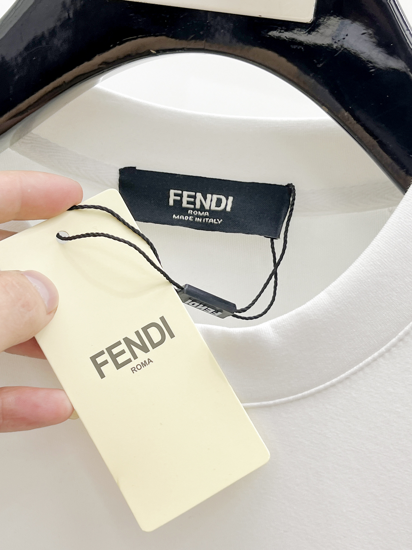 Fendi Male Hoodie Cotton Black Xs-s-m-l