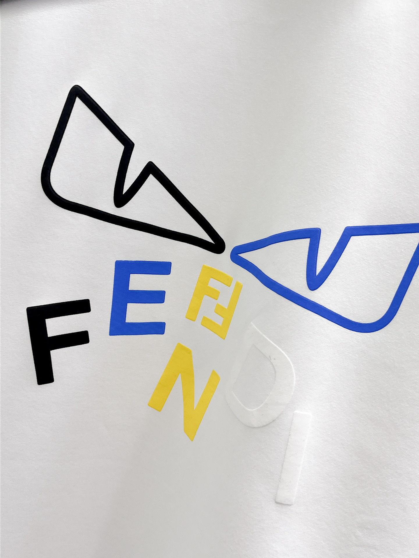Fendi Male Hoodie Cotton Black Xs-s-m-l