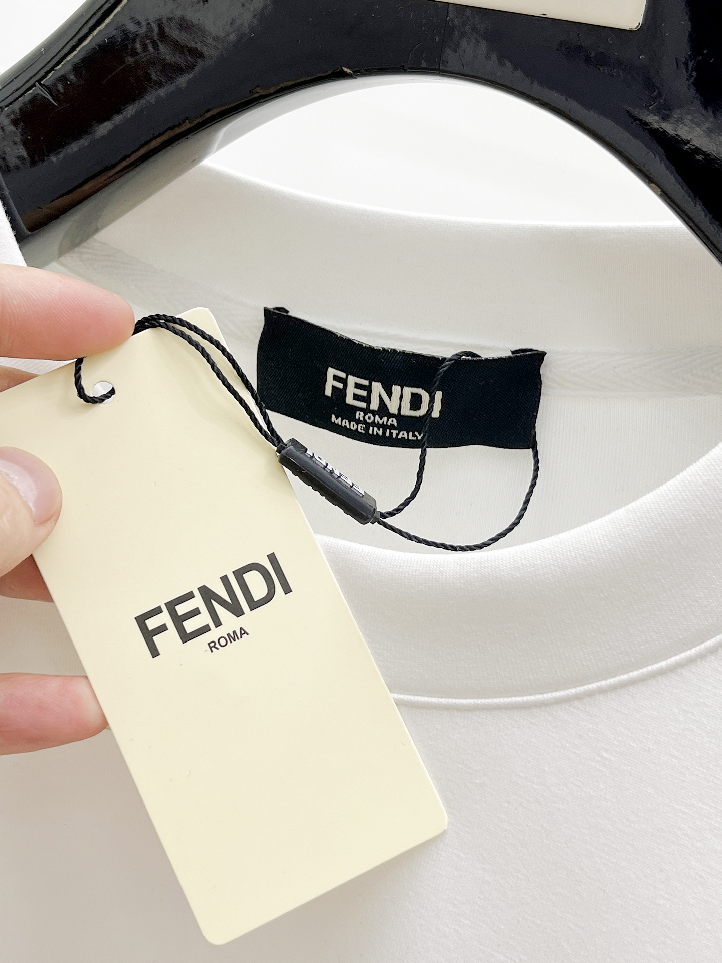 Fendi Male Hoodie Cotton Black Xs-s-m-l