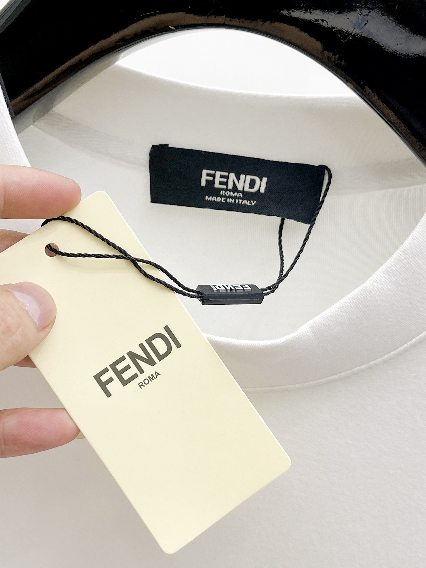 Fendi Male Hoodie Cotton Black Xs-s-m-l