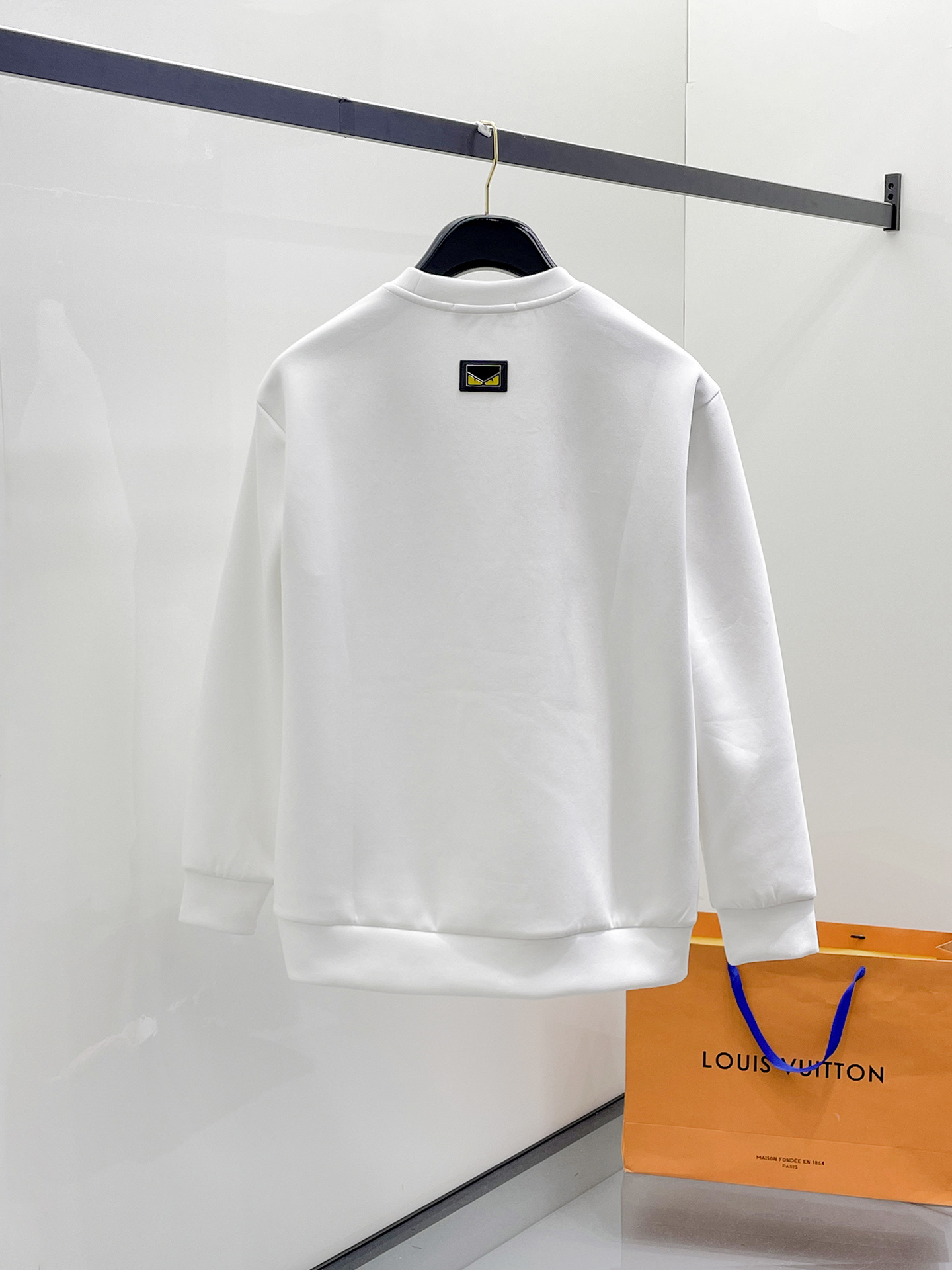 Fendi Male Hoodie Cotton Black Xs-s-m-l