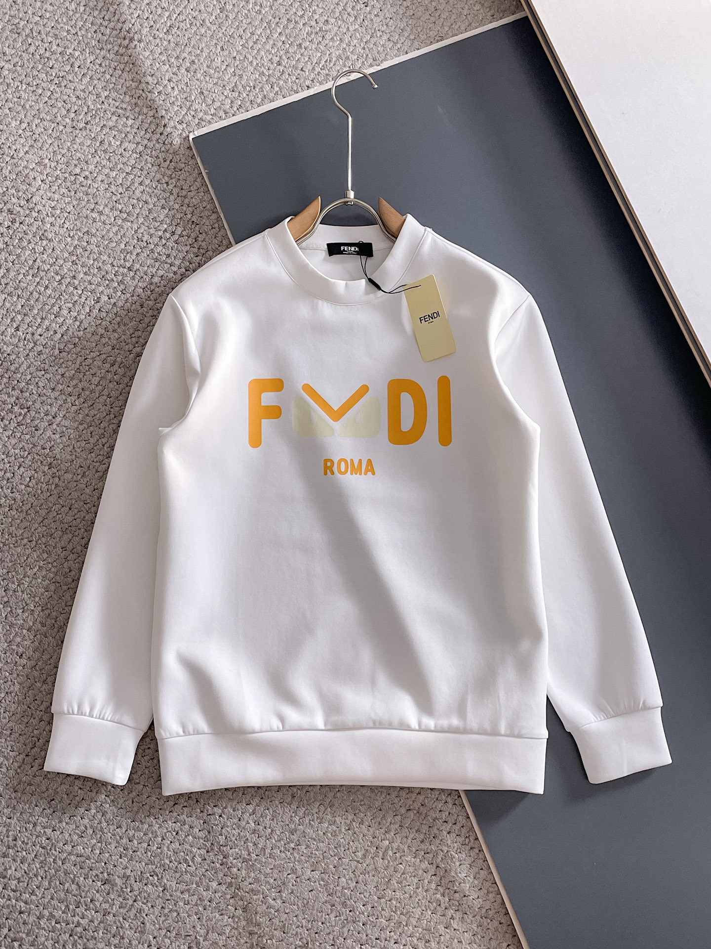 Fendi Male Hoodie Cotton Black Xs-s-m-l