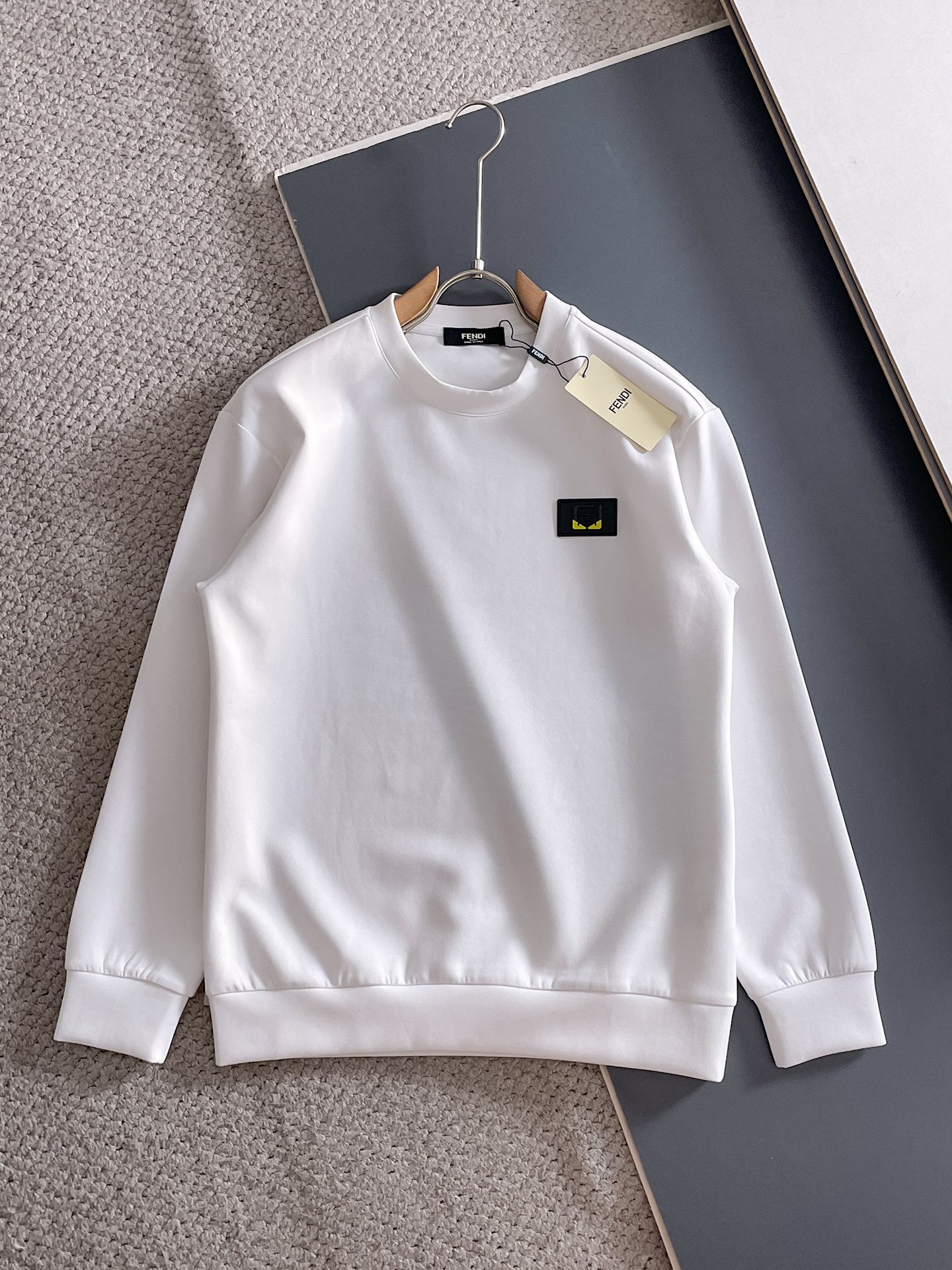 Fendi Male Hoodie Cotton Black Xs-s-m-l