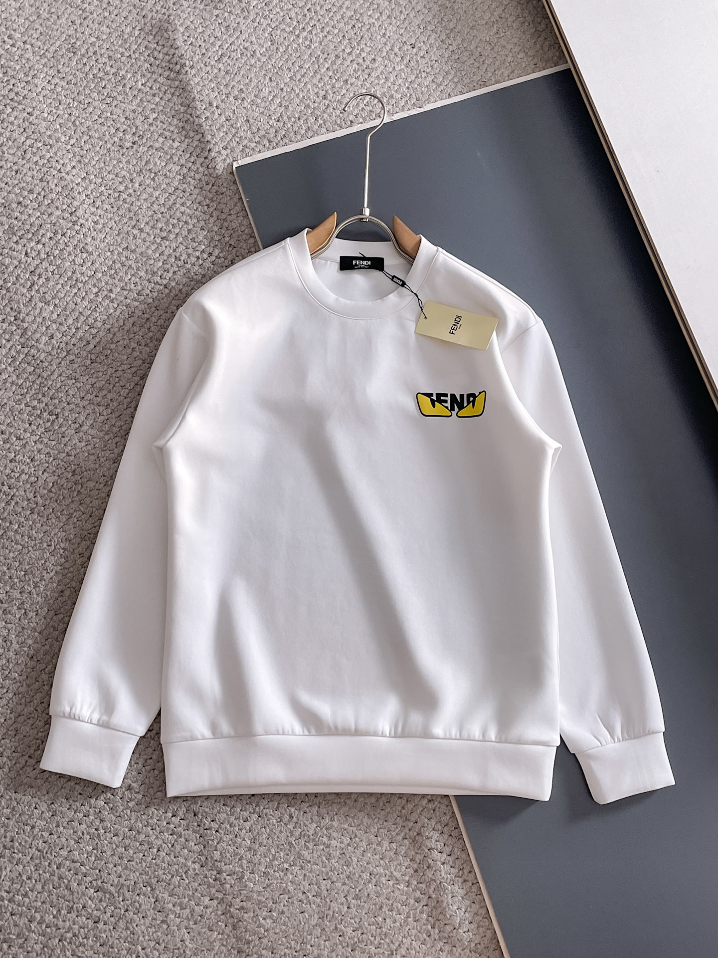 Fendi Male Hoodie Cotton Black Xs-s-m-l