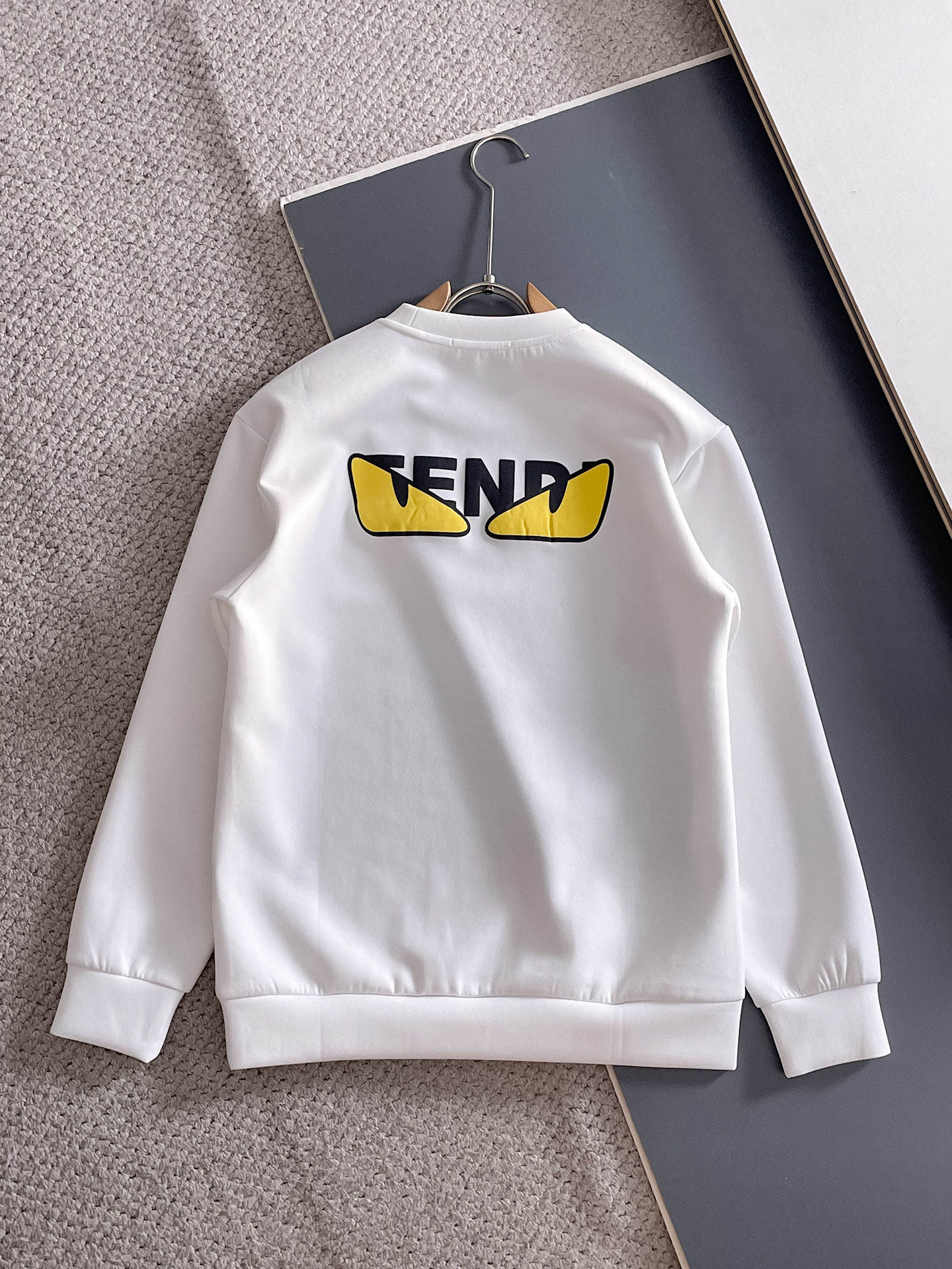 Fendi Male Hoodie Cotton Black Xs-s-m-l