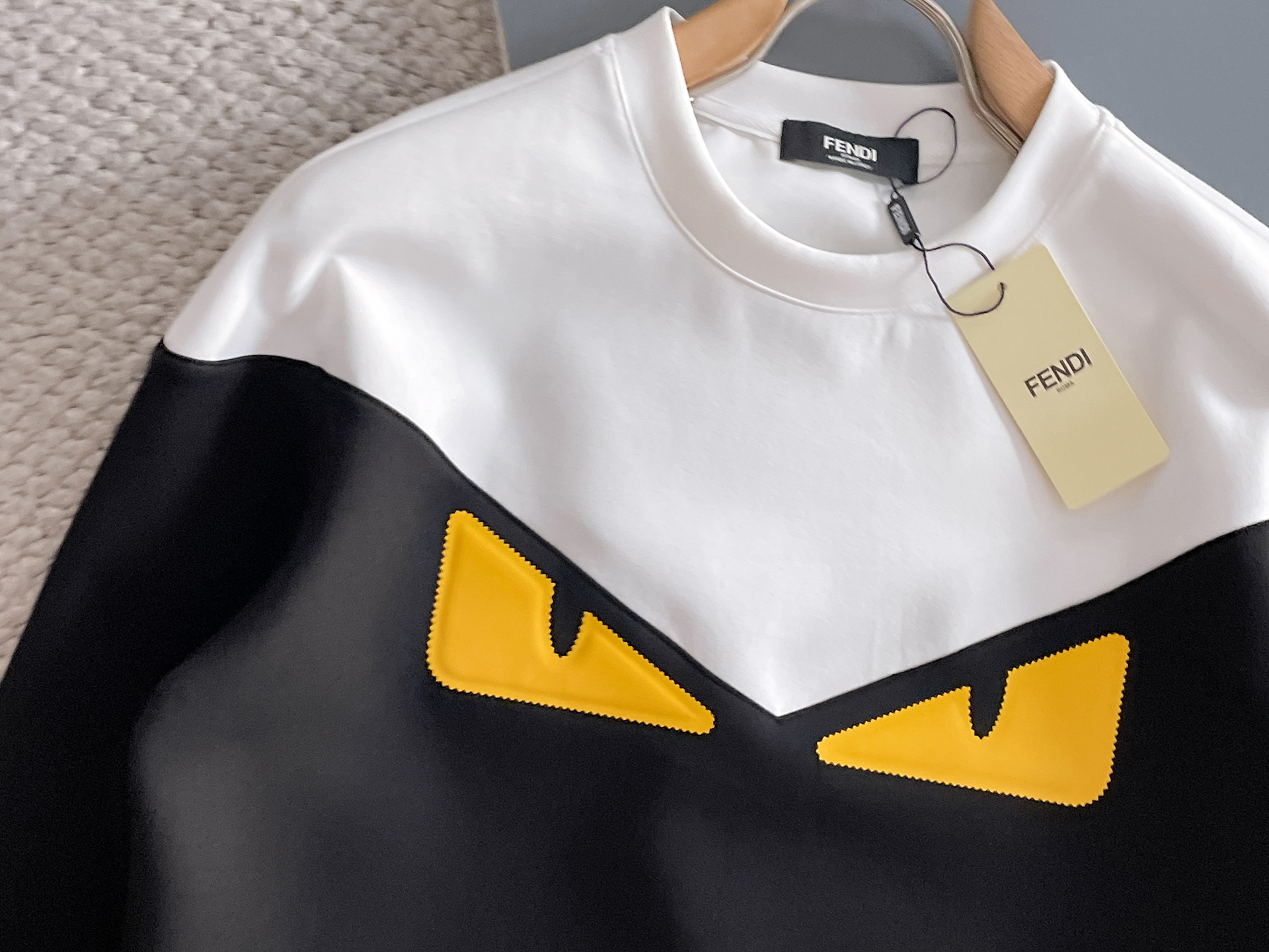 Fendi Male Hoodie Cotton Black Xs-s-m-l