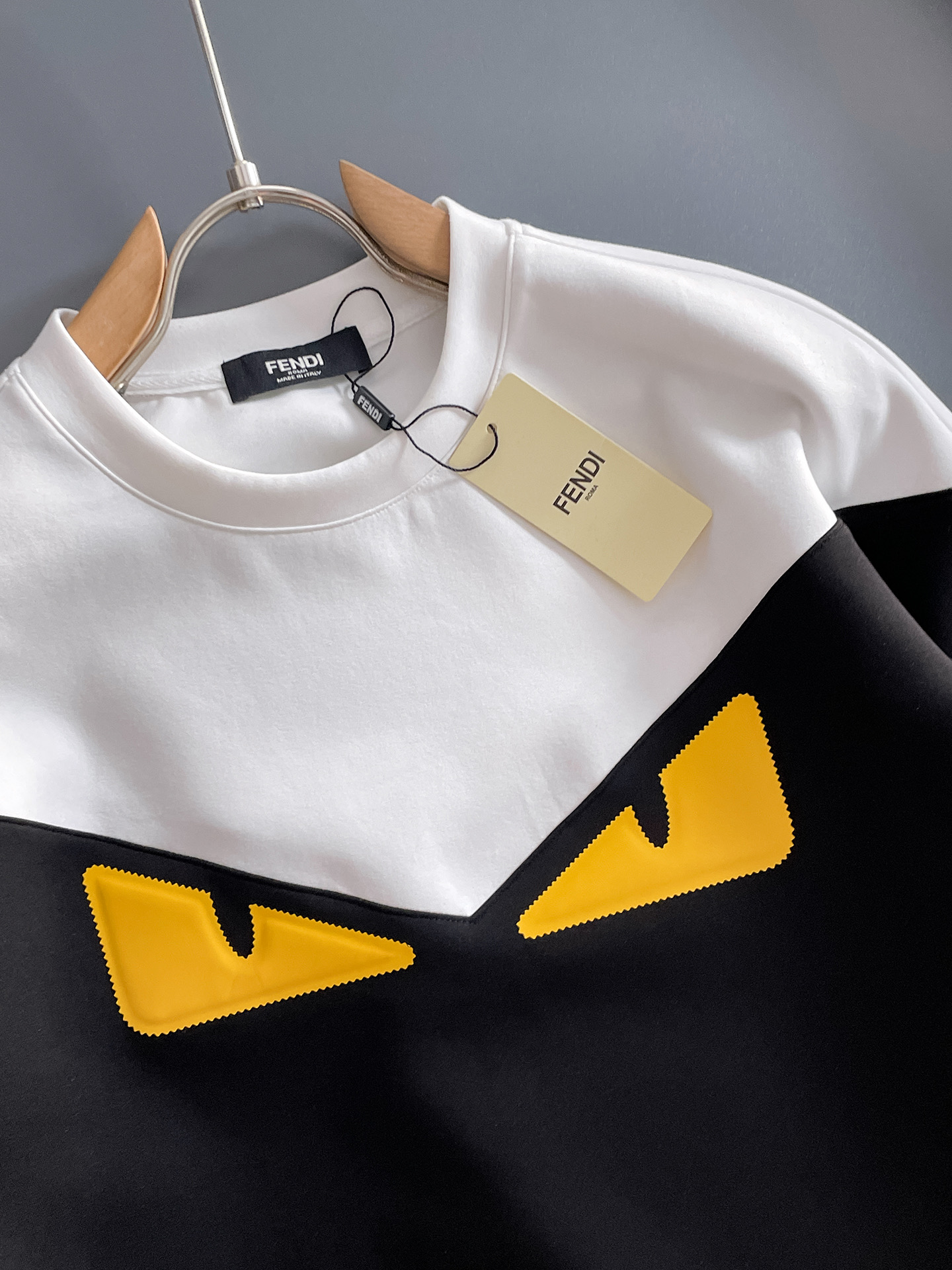 Fendi Male Hoodie Cotton Black Xs-s-m-l