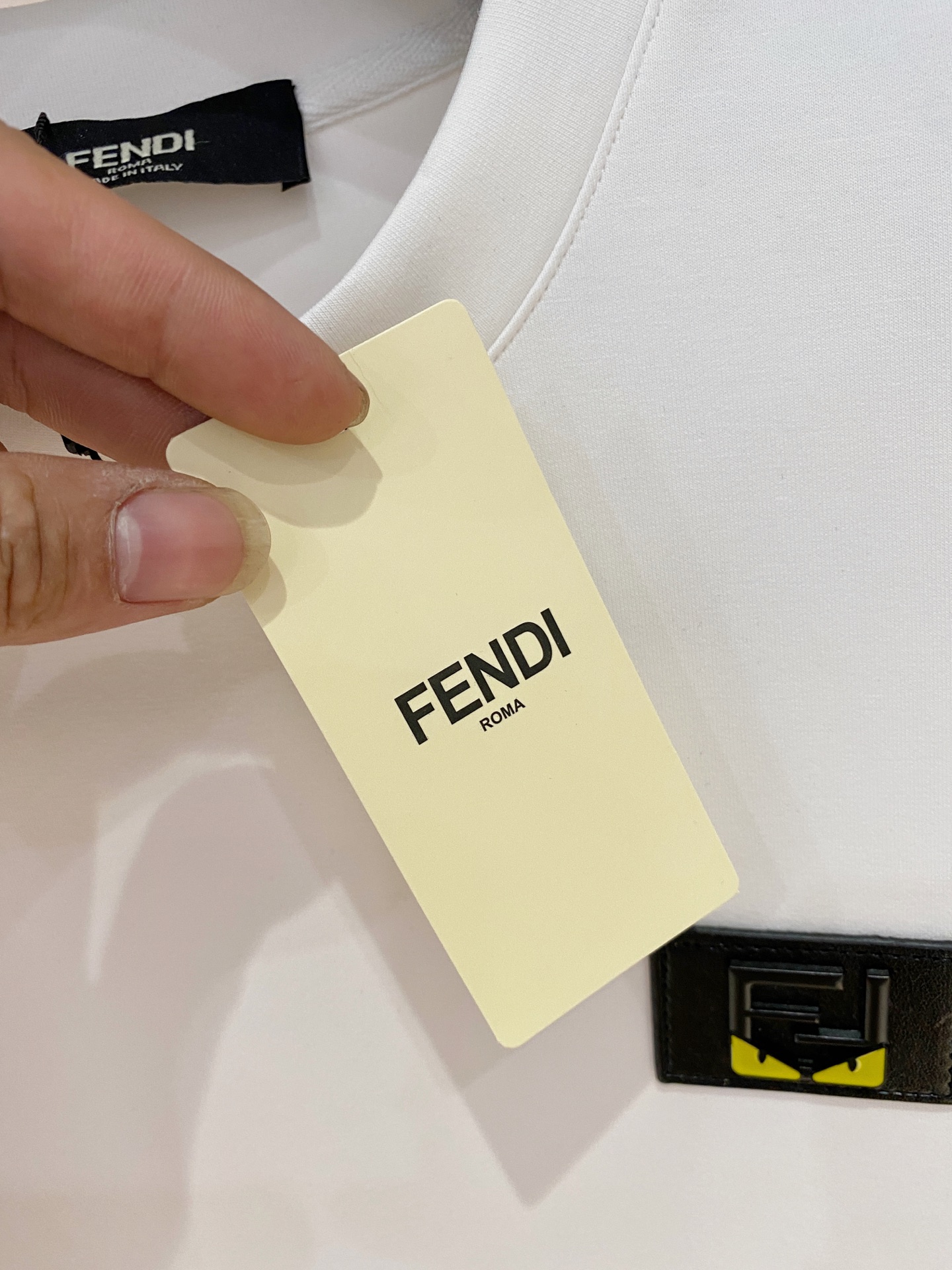 Fendi Male Hoodie Cotton Black Xs-s-m-l