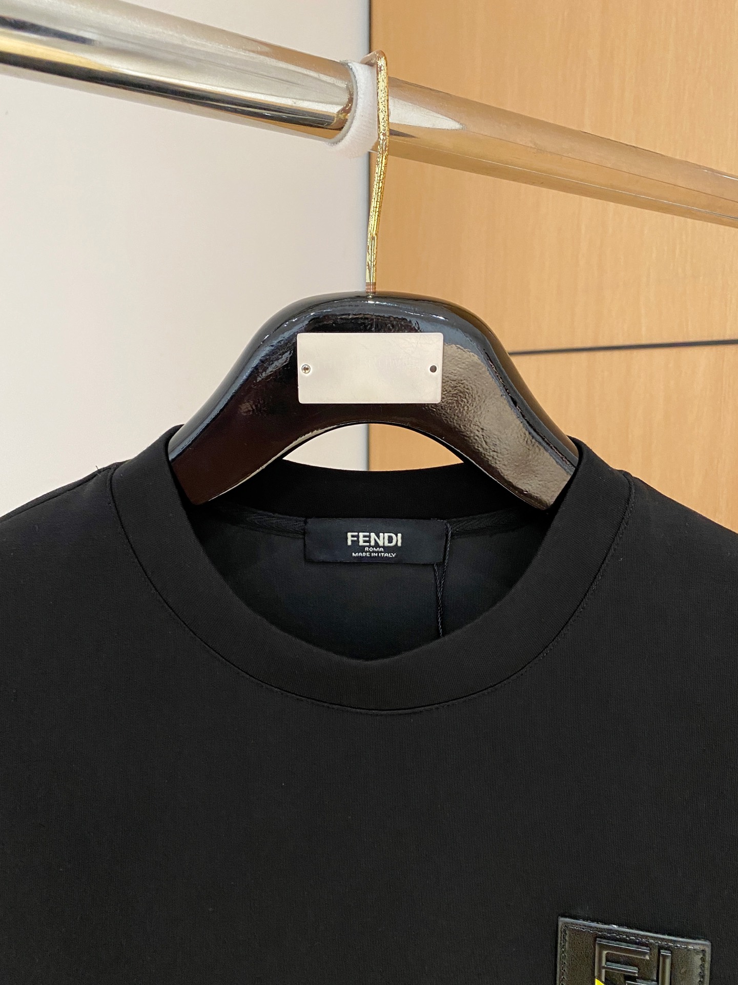 Fendi Male Hoodie Cotton Black Xs-s-m-l