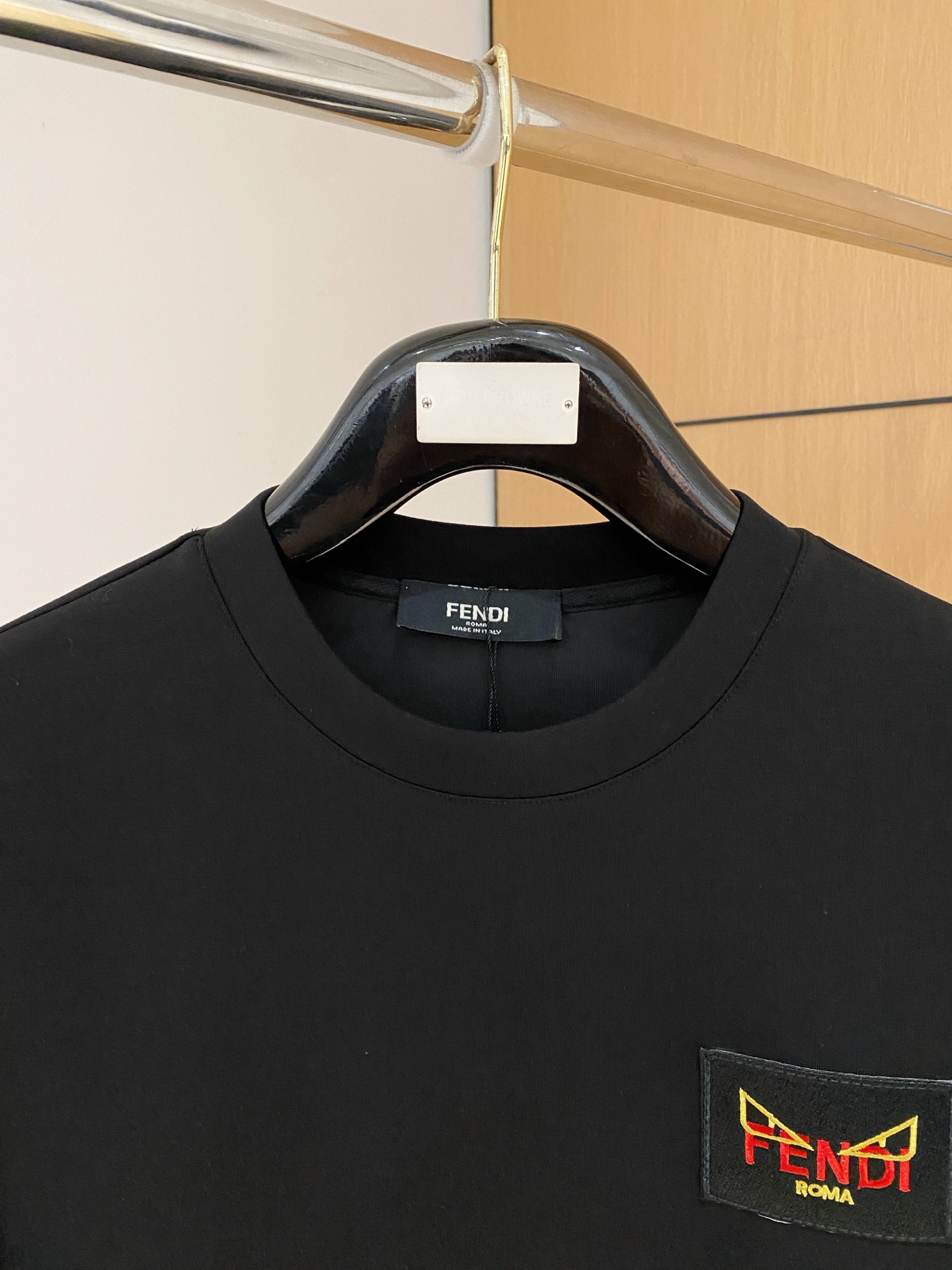 Fendi Male Hoodie Cotton Black Xs-s-m-l