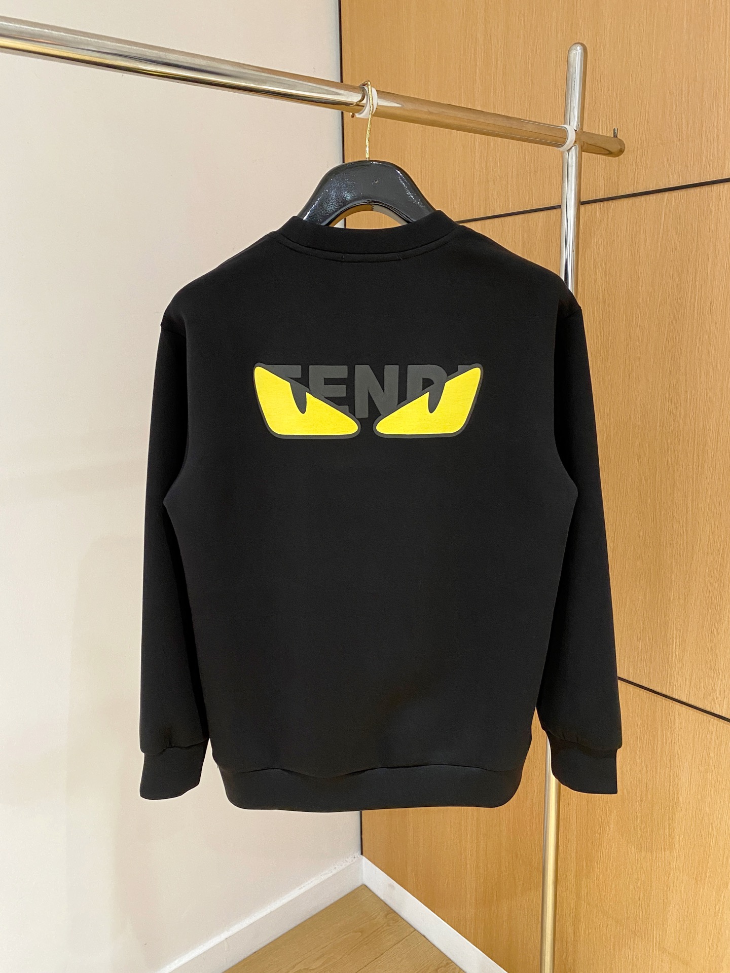 Fendi Male Hoodie Cotton Black Xs-s-m-l