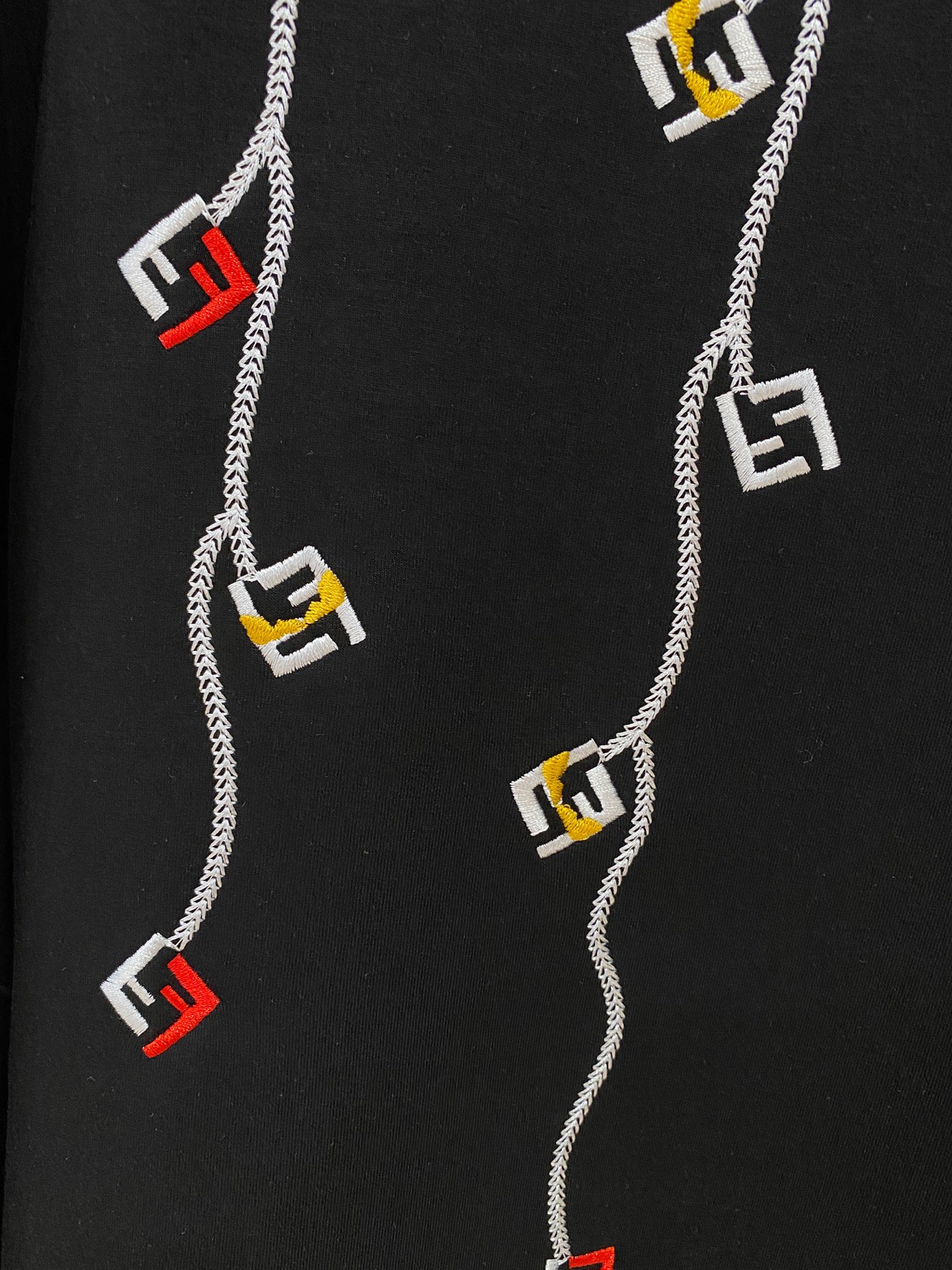 Fendi Male Hoodie Cotton Black Xs-s-m-l