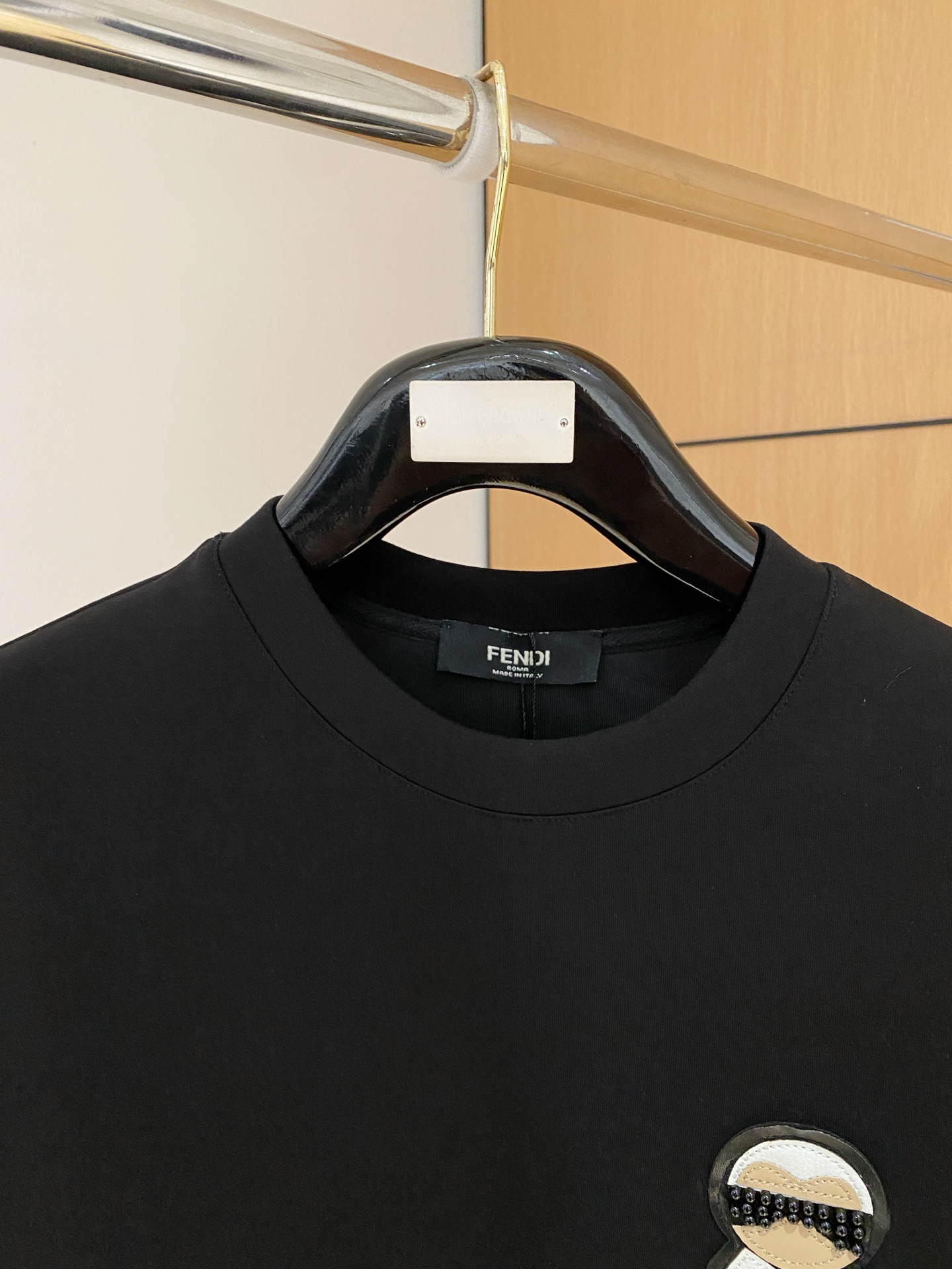 Fendi Male Hoodie Cotton Black Xs-s-m-l