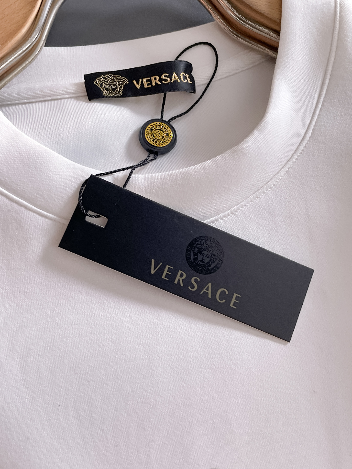 Versace Male Hoodie Cotton Black Xs-s-m-l