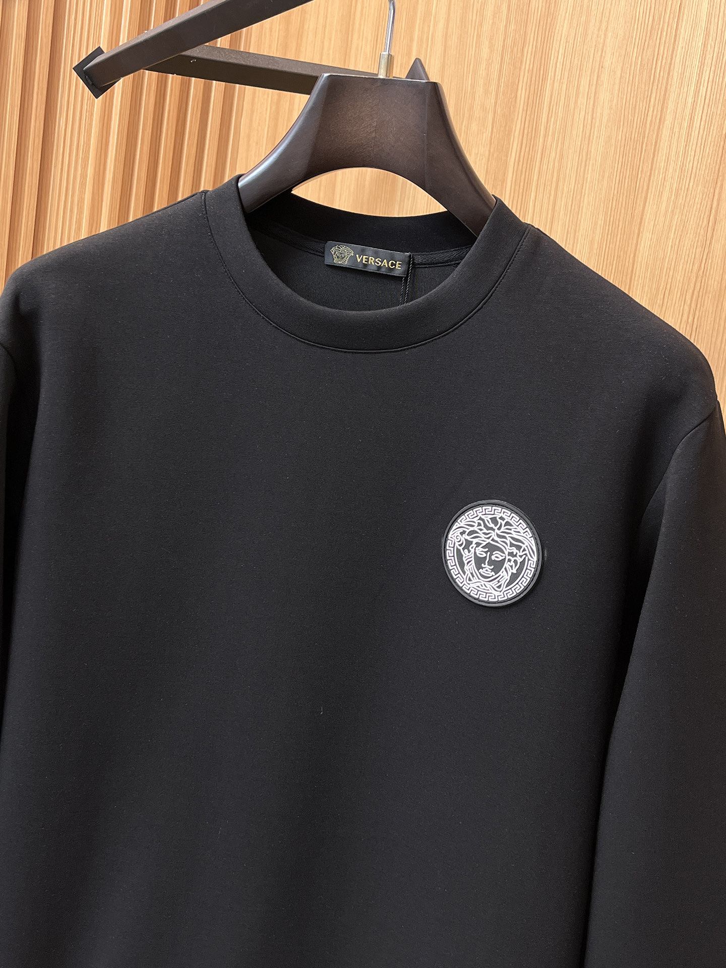 Versace Male Hoodie Cotton Black Xs-s-m-l