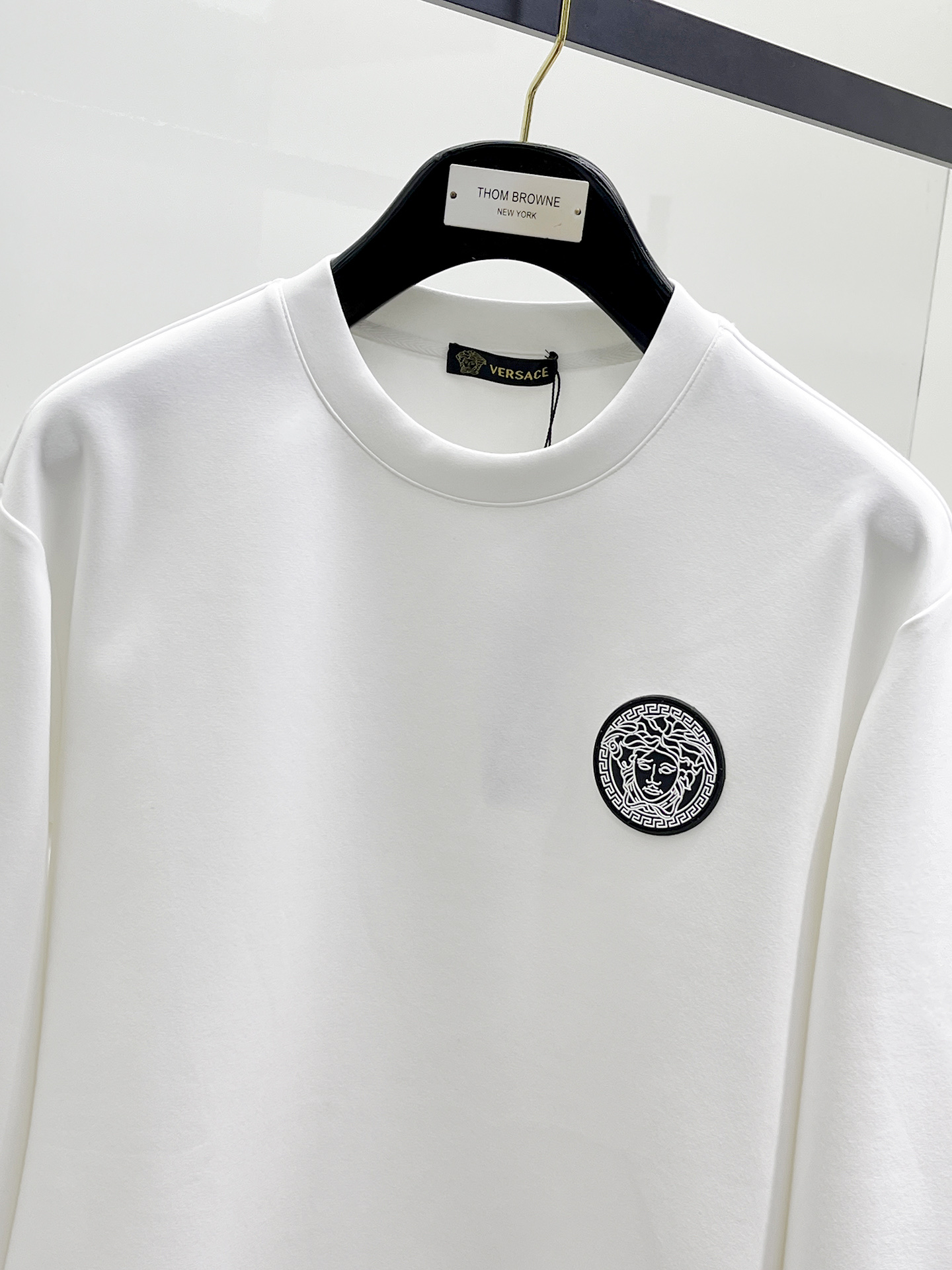 Versace Male Hoodie Cotton Black Xs-s-m-l