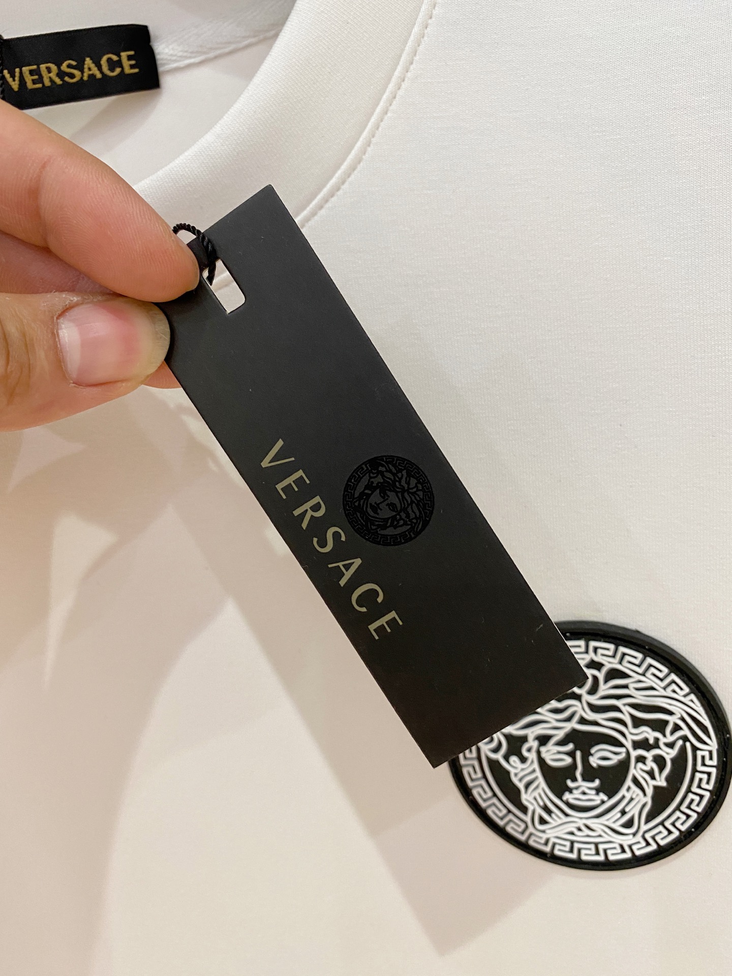 Versace Male Hoodie Cotton Black Xs-s-m-l