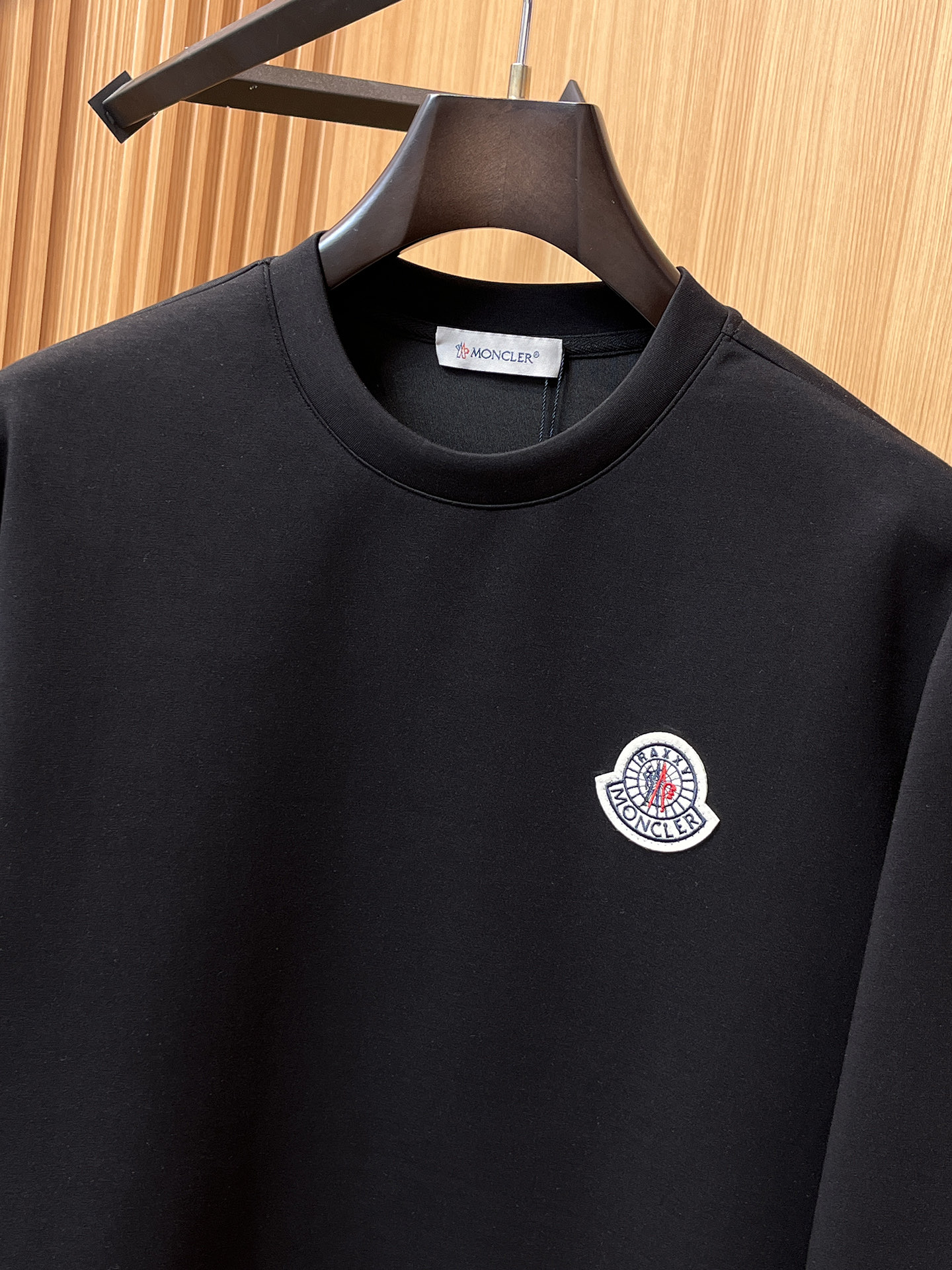 Moncler Male Hoodie Cotton Black Xs-s-m-l