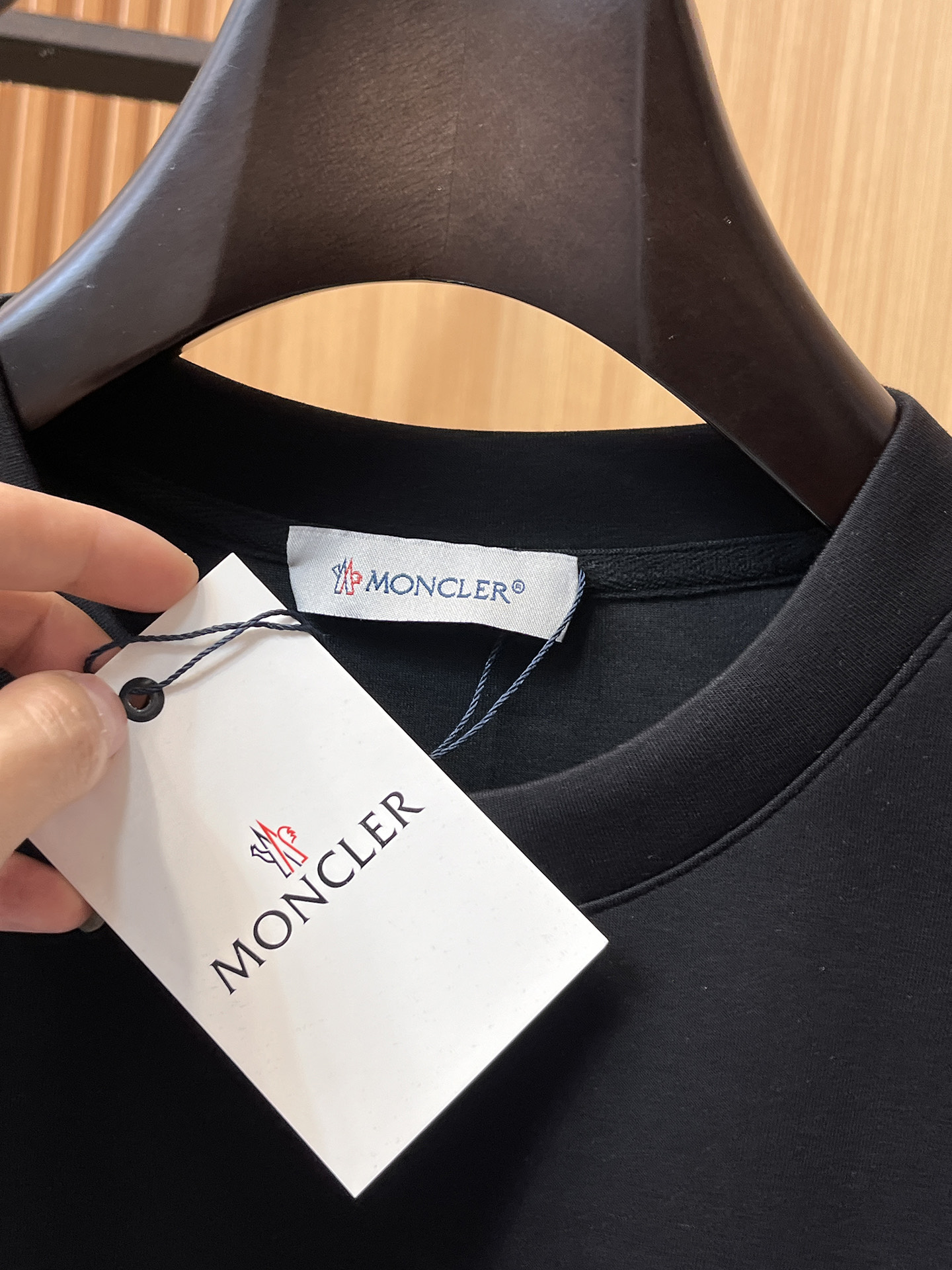 Moncler Male Hoodie Cotton Black Xs-s-m-l