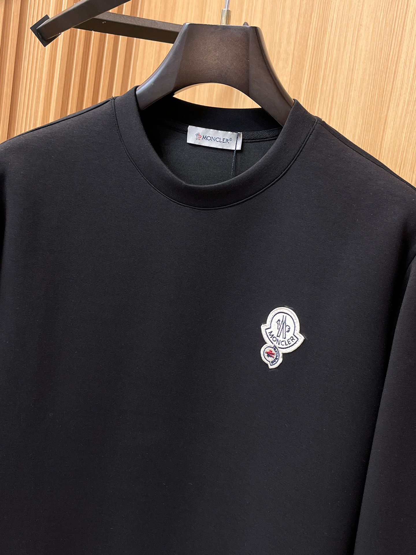 Moncler Male Hoodie Cotton Black Xs-s-m-l