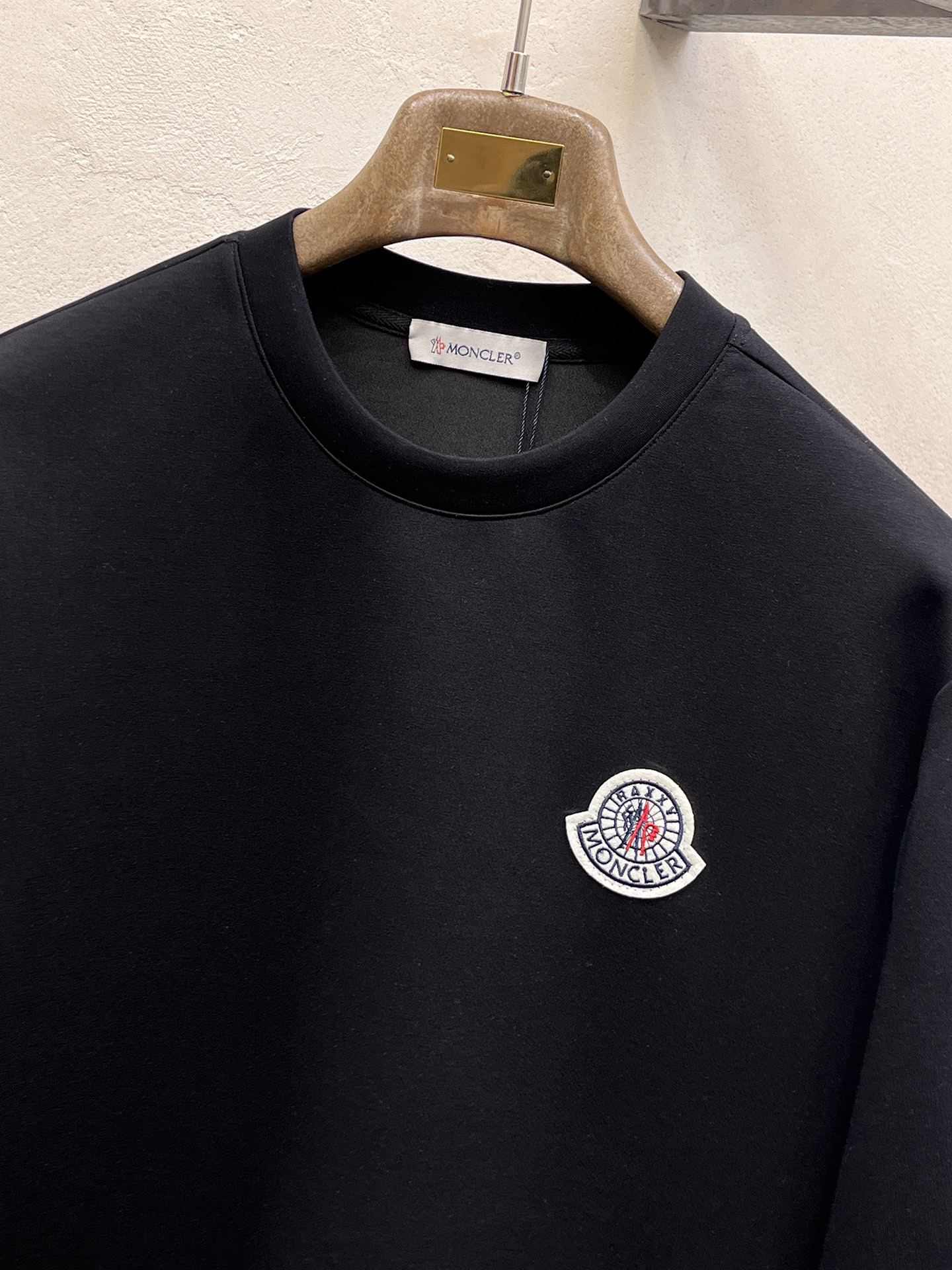 Moncler Male Hoodie Cotton Black Xs-s-m-l