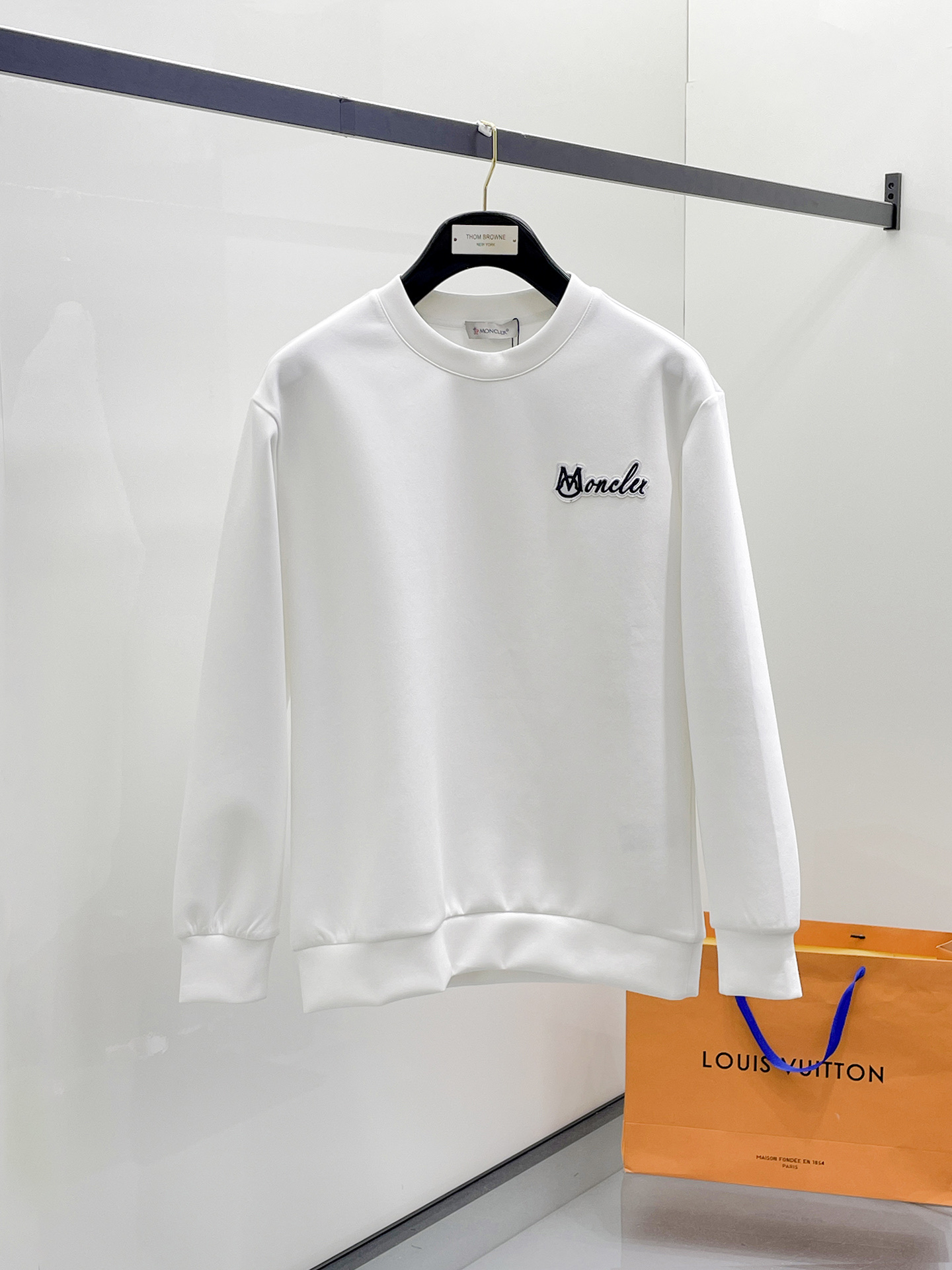 Moncler Male Hoodie Cotton Black Xs-s-m-l
