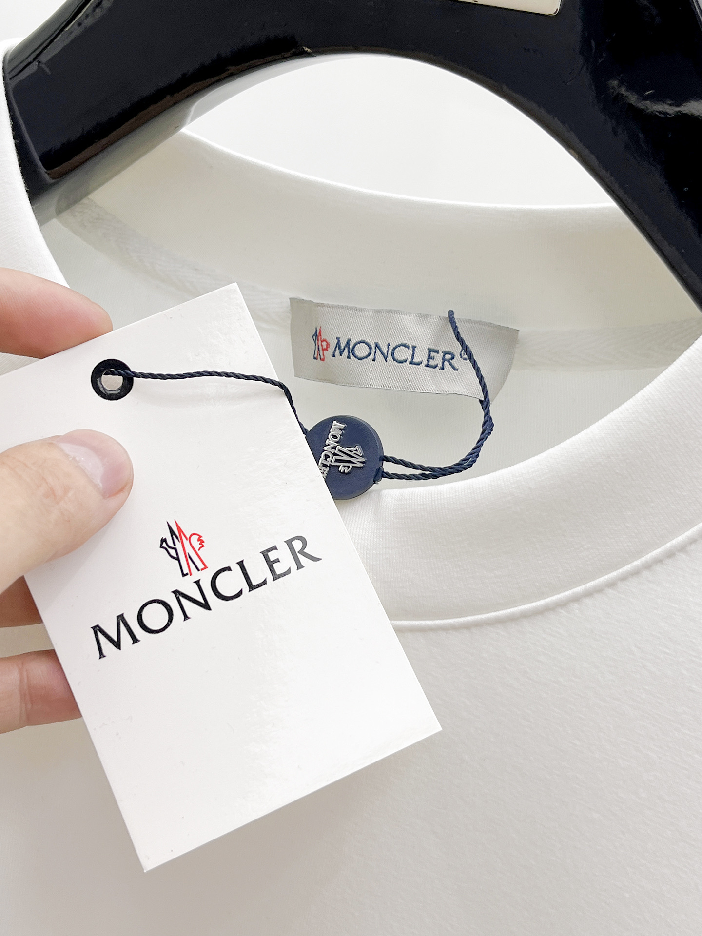 Moncler Male Hoodie Cotton Black Xs-s-m-l