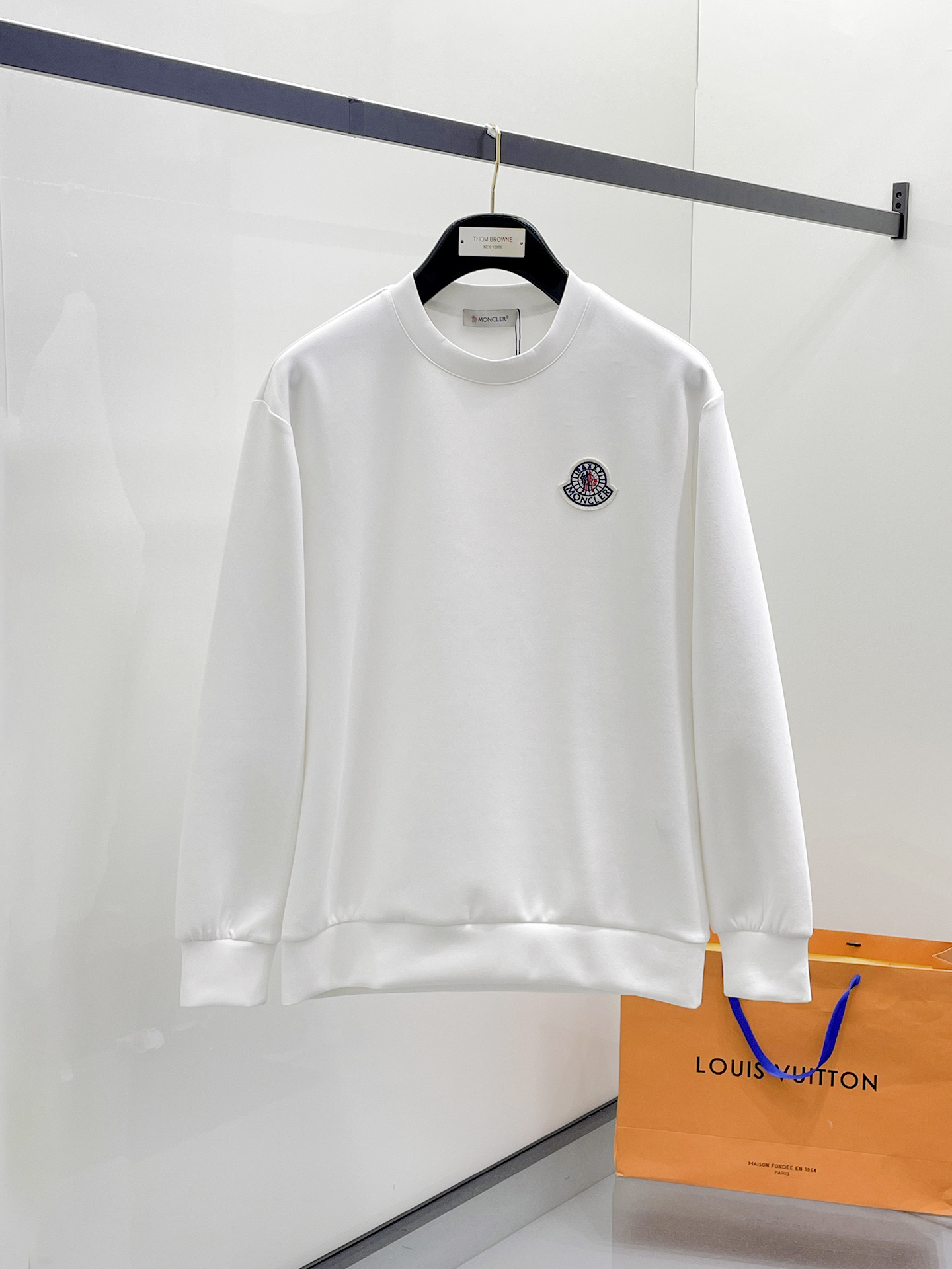 Moncler Male Hoodie Cotton Black Xs-s-m-l