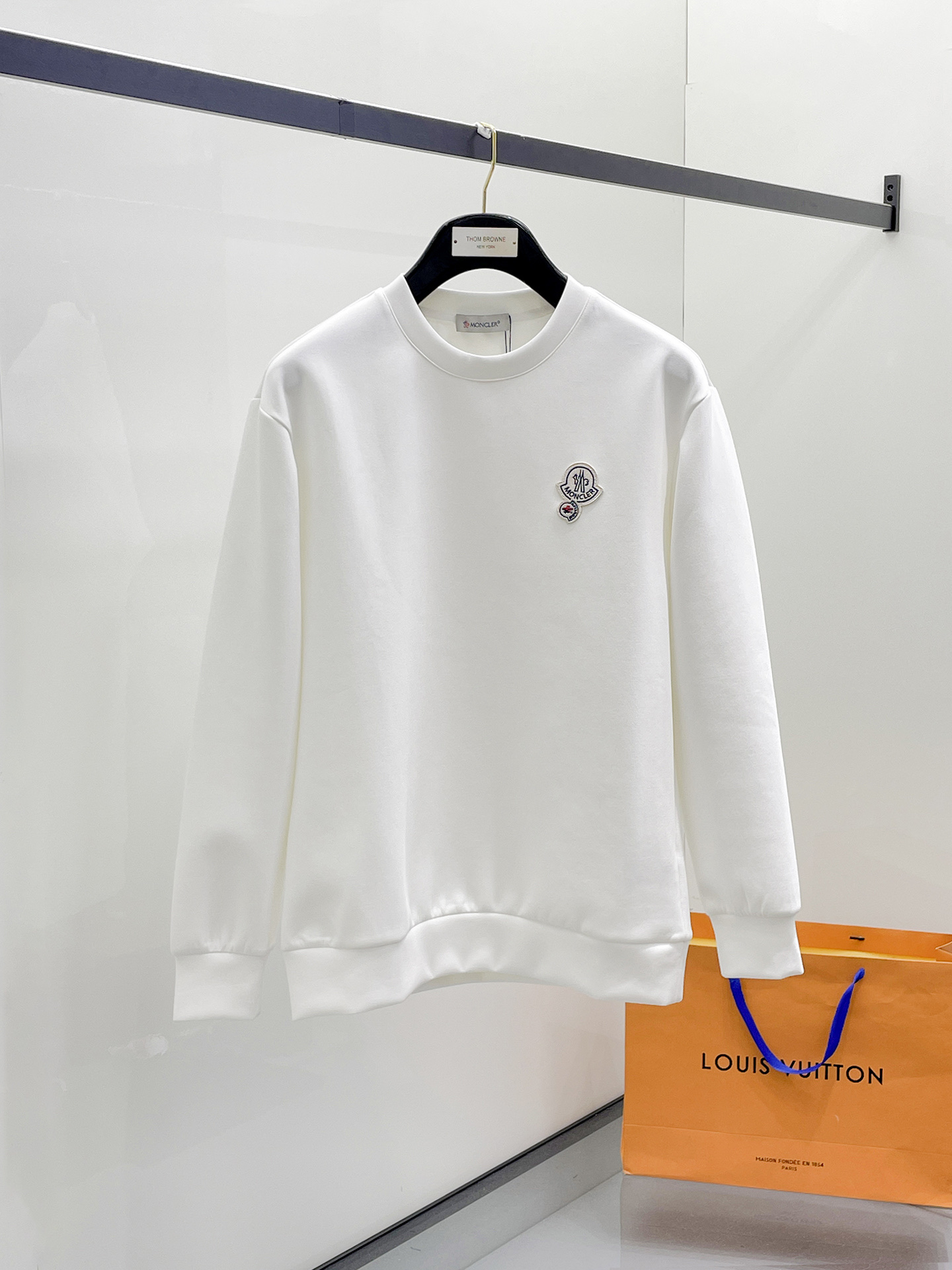 Moncler Male Hoodie Cotton Black Xs-s-m-l