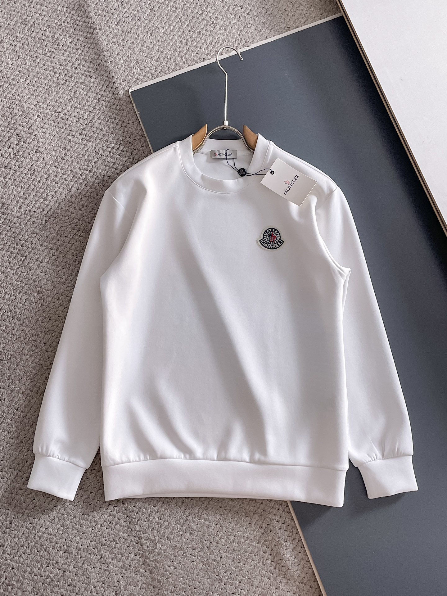 Moncler Male Hoodie Cotton Black Xs-s-m-l