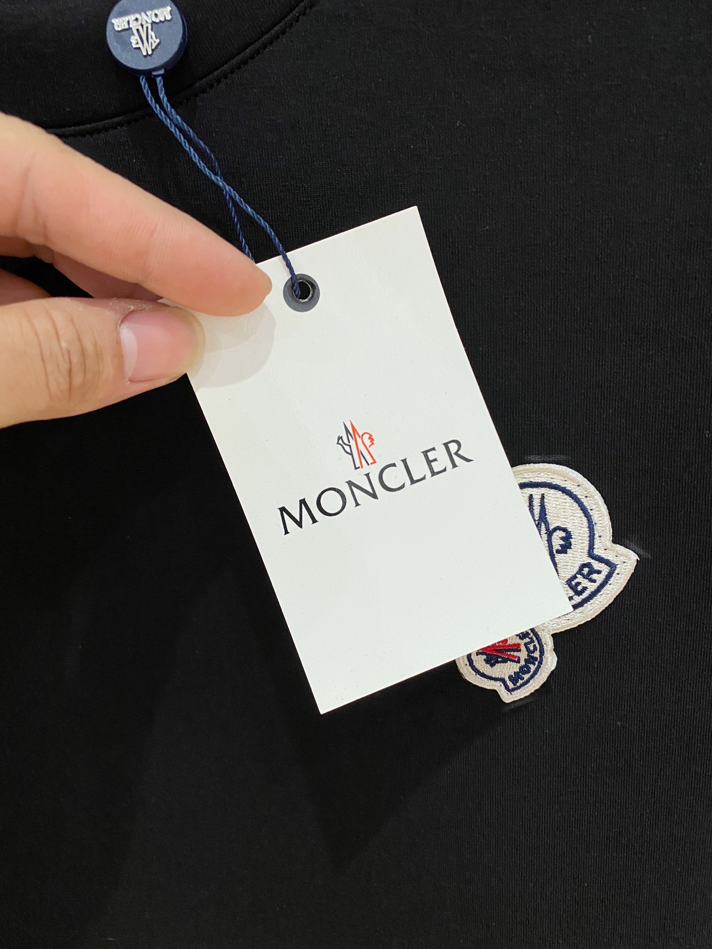 Moncler Male Hoodie Cotton Black Xs-s-m-l