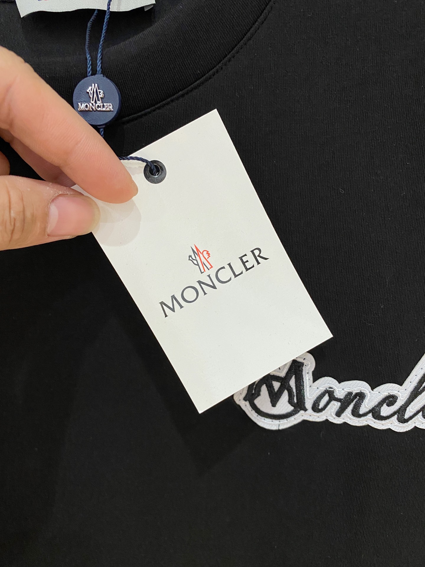 Moncler Male Hoodie Cotton Black Xs-s-m-l