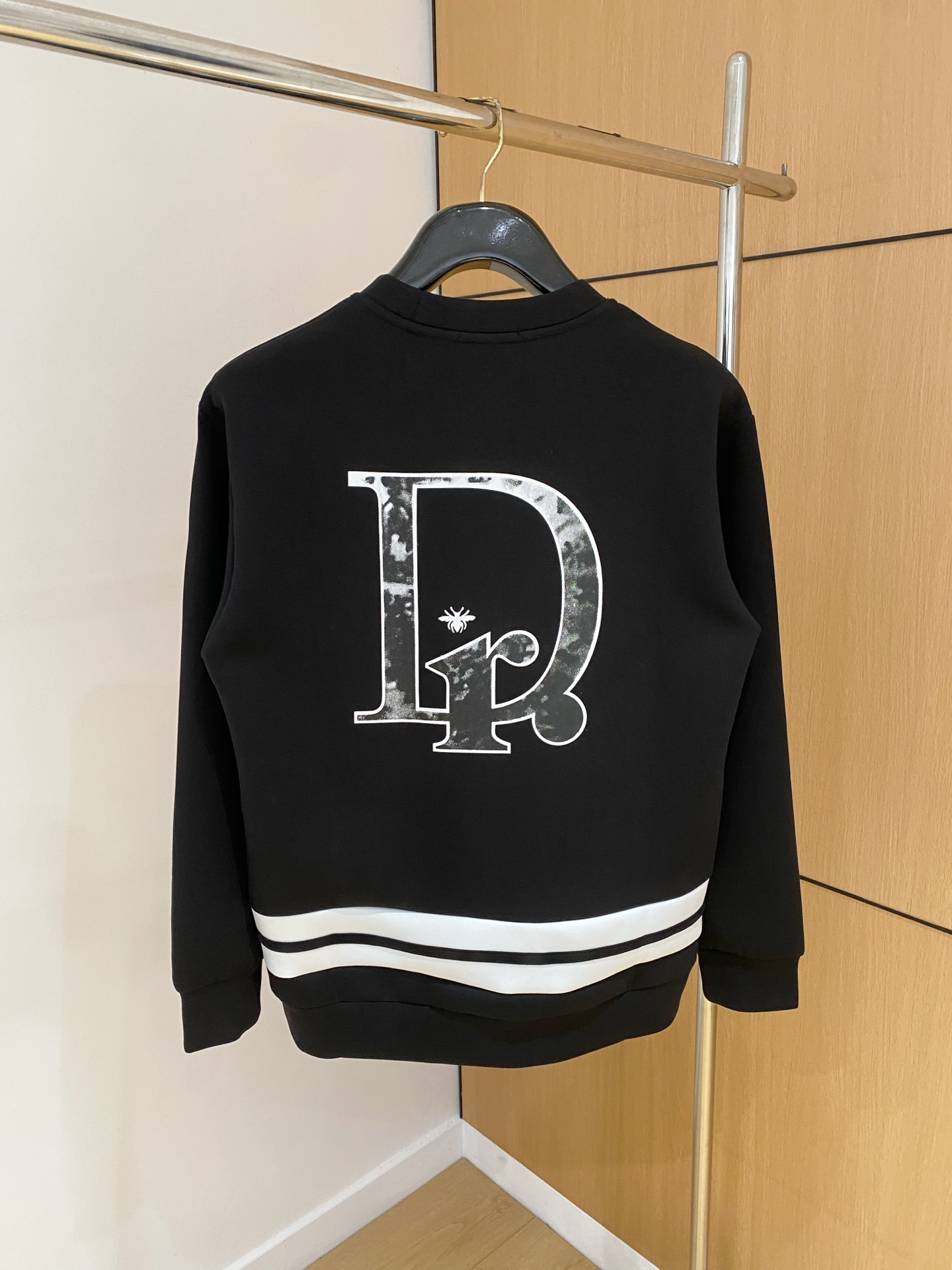 Dior Male Hoodie Cotton Black Xs-s-m-l