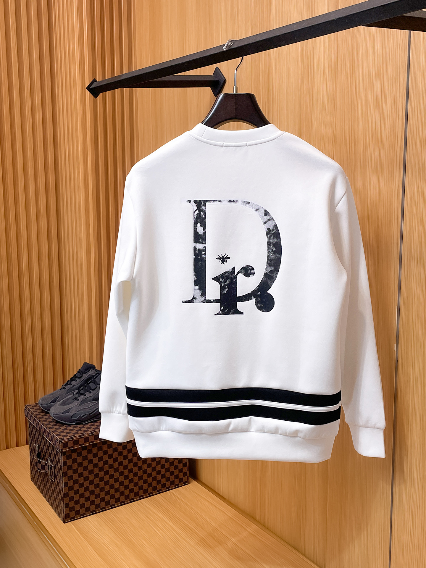 Dior Male Hoodie Cotton Black Xs-s-m-l
