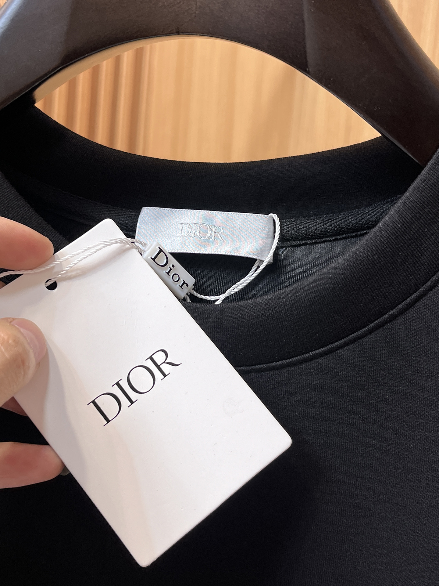 Dior Male Hoodie Cotton Black Xs-s-m-l