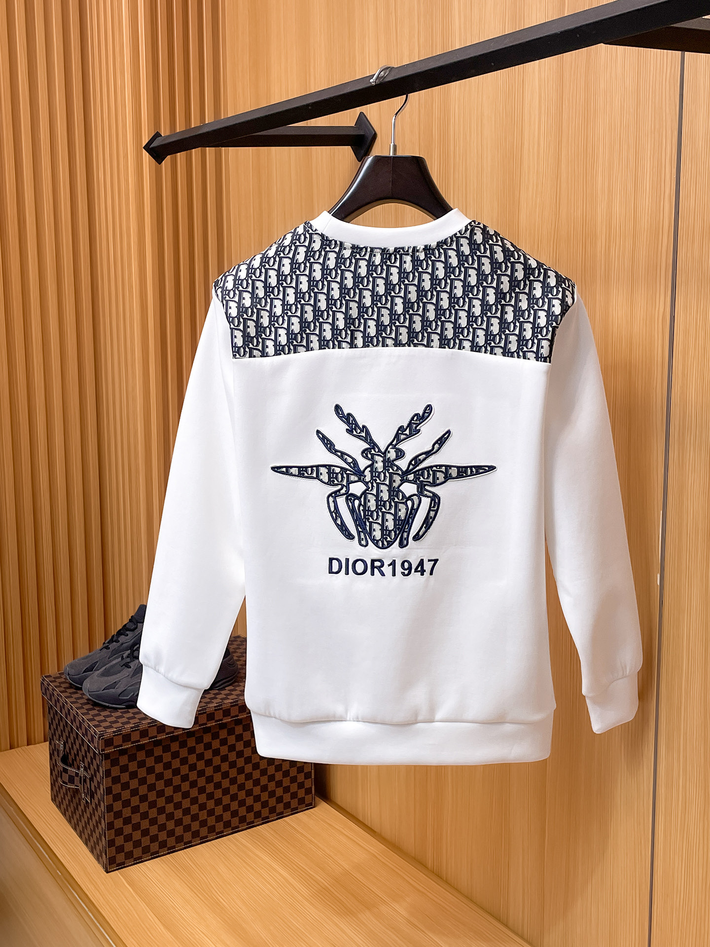 Dior Male Hoodie Cotton Black Xs-s-m-l